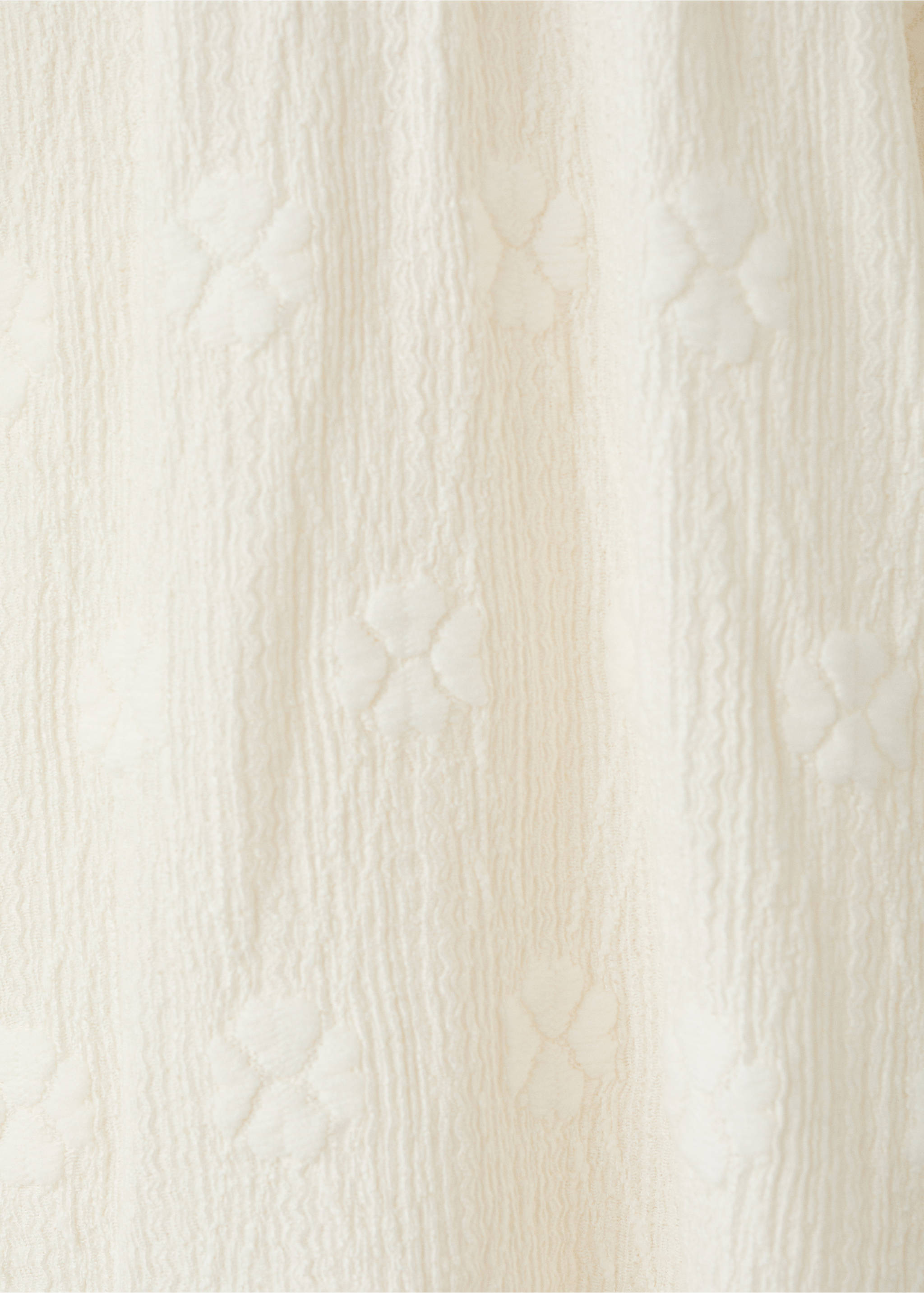 Vestido fluido detalles bordados - Detalle del artículo 0, Blanco roto. Ref: 27098273-00.