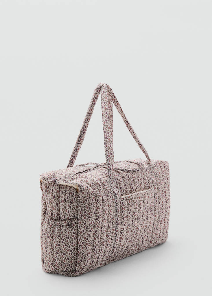 Floral print maternity bag — Off White