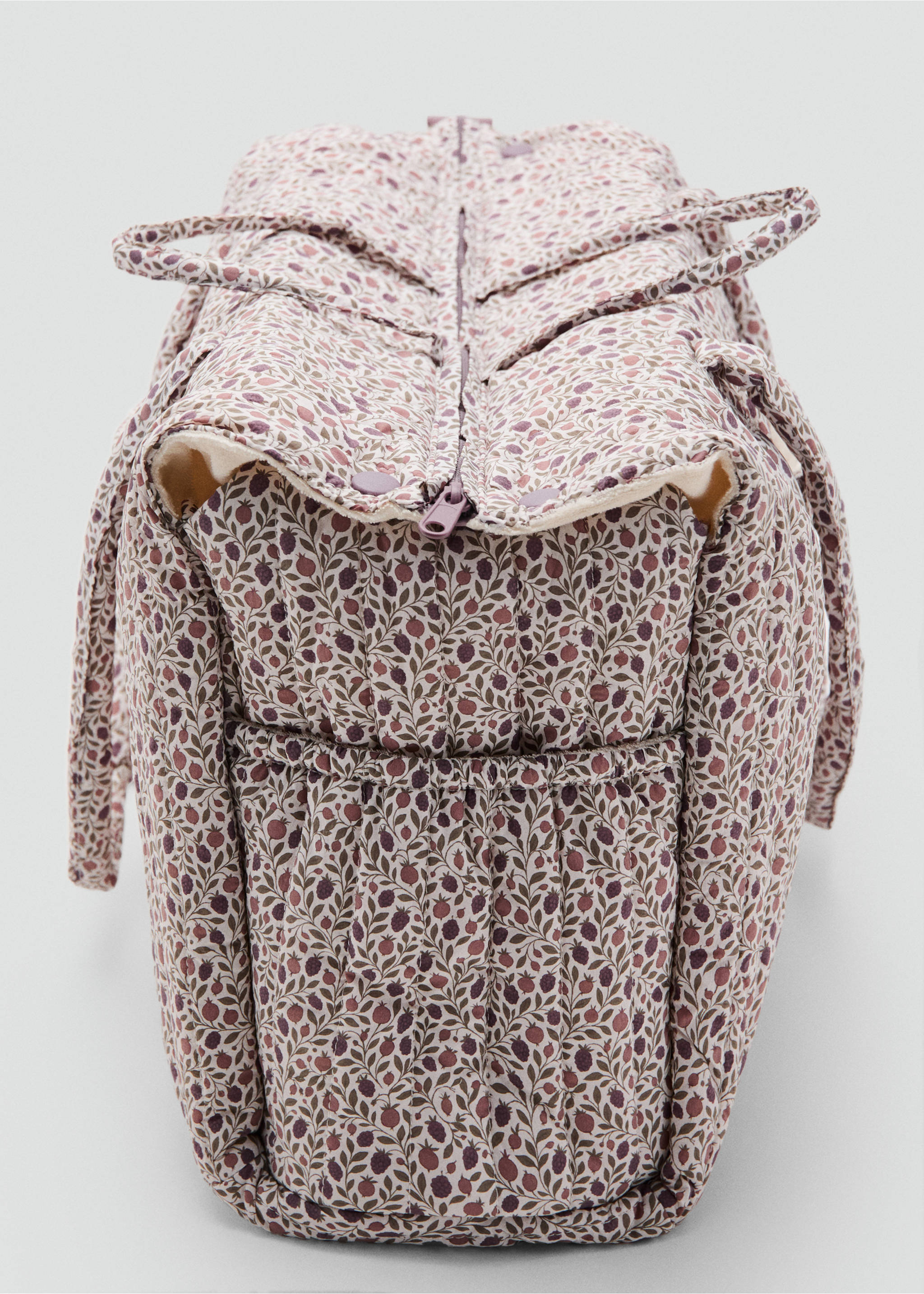 Floral print maternity bag - Details of the article 1, Off White. Ref: 27098275-00.