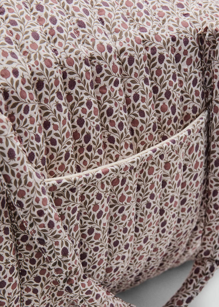 Floral print maternity bag — Off White