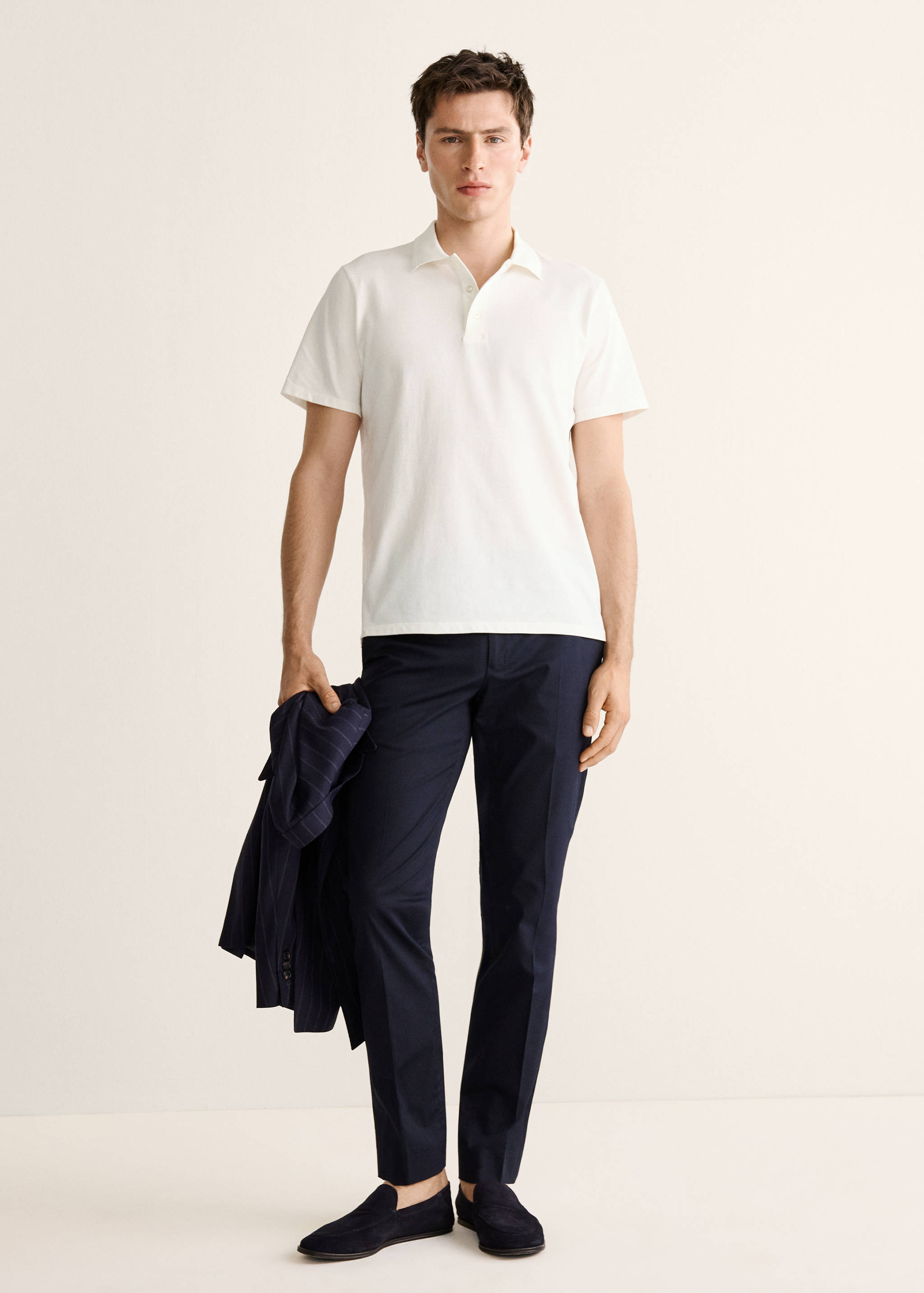 Поло из тонкого трикотажа 100% хлопок - Общий план