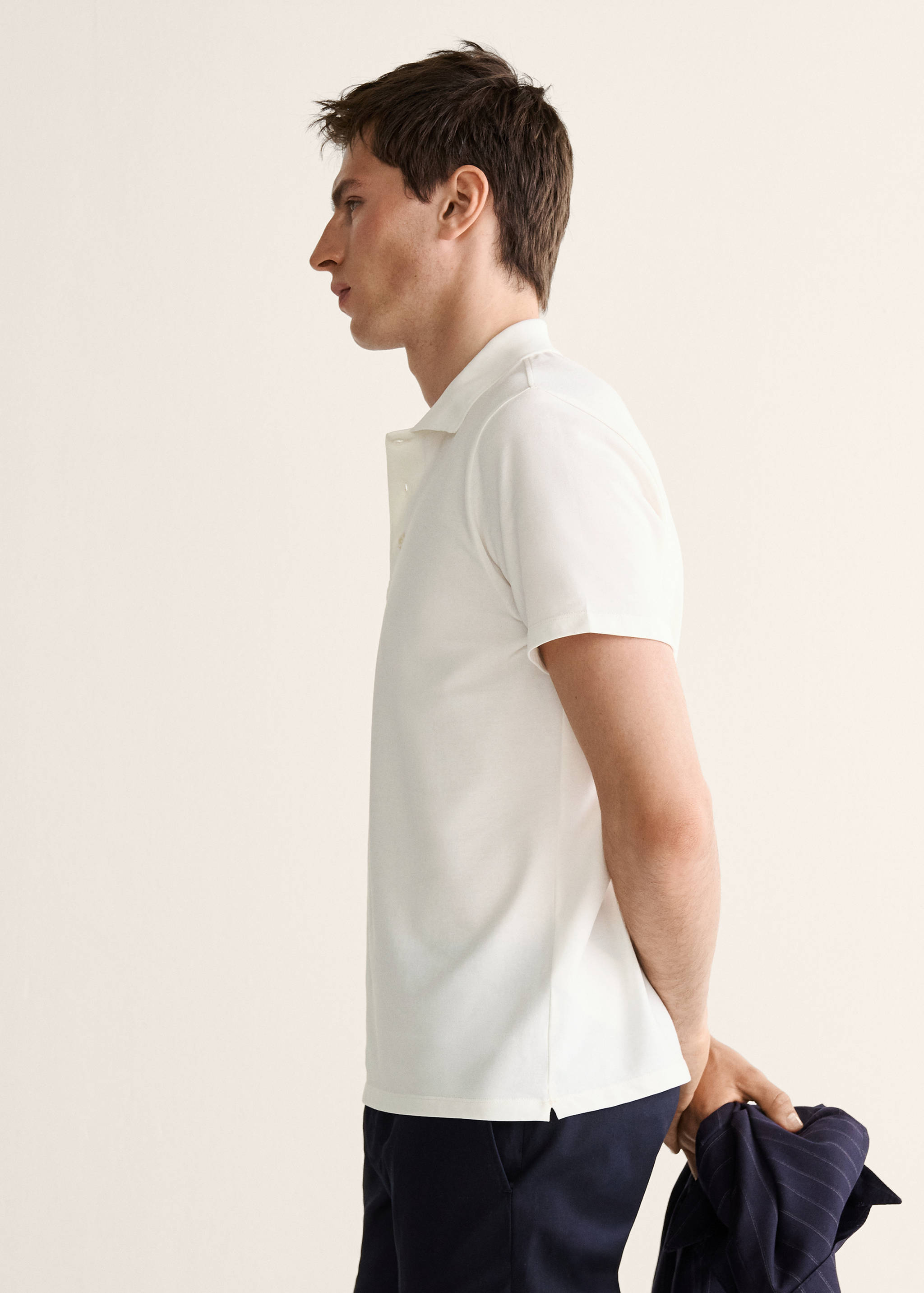 Поло из тонкого трикотажа 100% хлопок - Деталь изделия 2