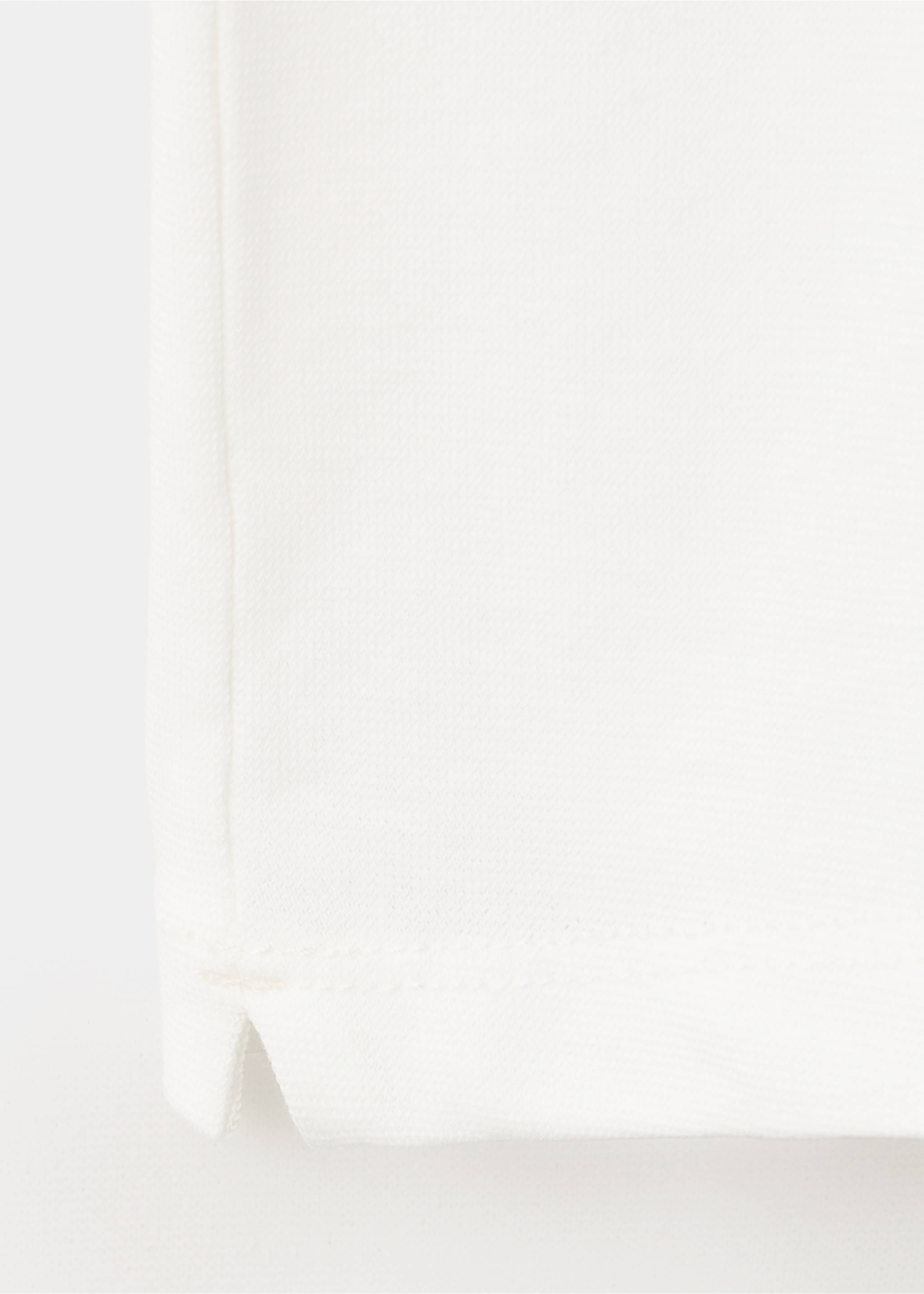 Поло из тонкого трикотажа 100% хлопок - Деталь изделия 0, Грязно-белый. Ref: 27098277-00.