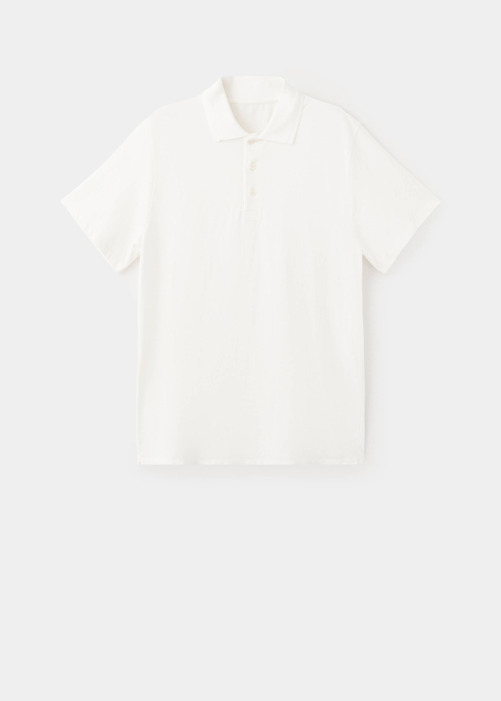 100% cotton fine-knit polo shirt - Article without model