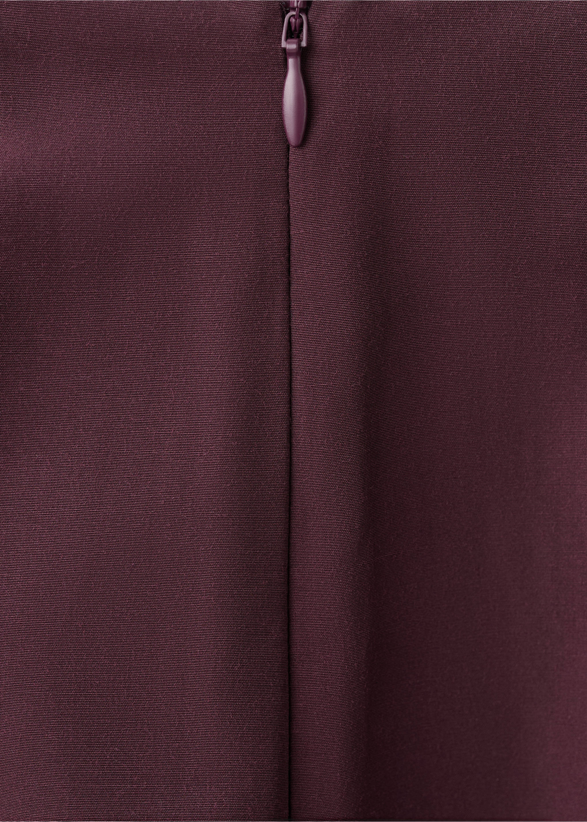 Saia pelo joelho evasé - Pormenor do artigo 8, Grená. Ref: 27098646-00.