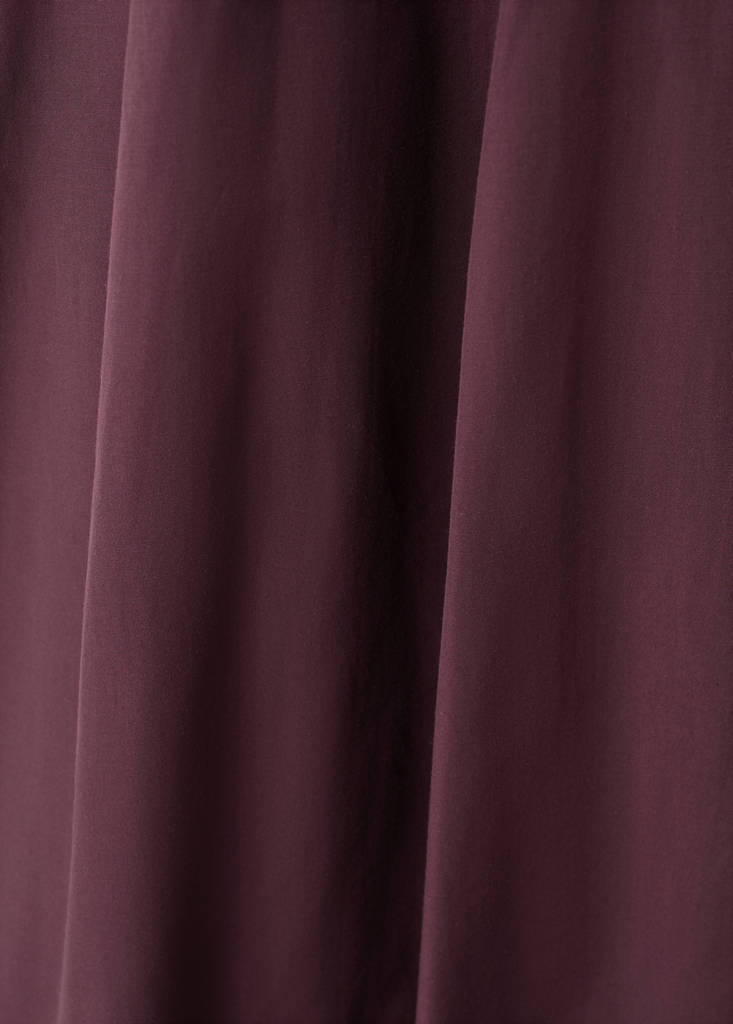 Flared midi-skirt — Maroon