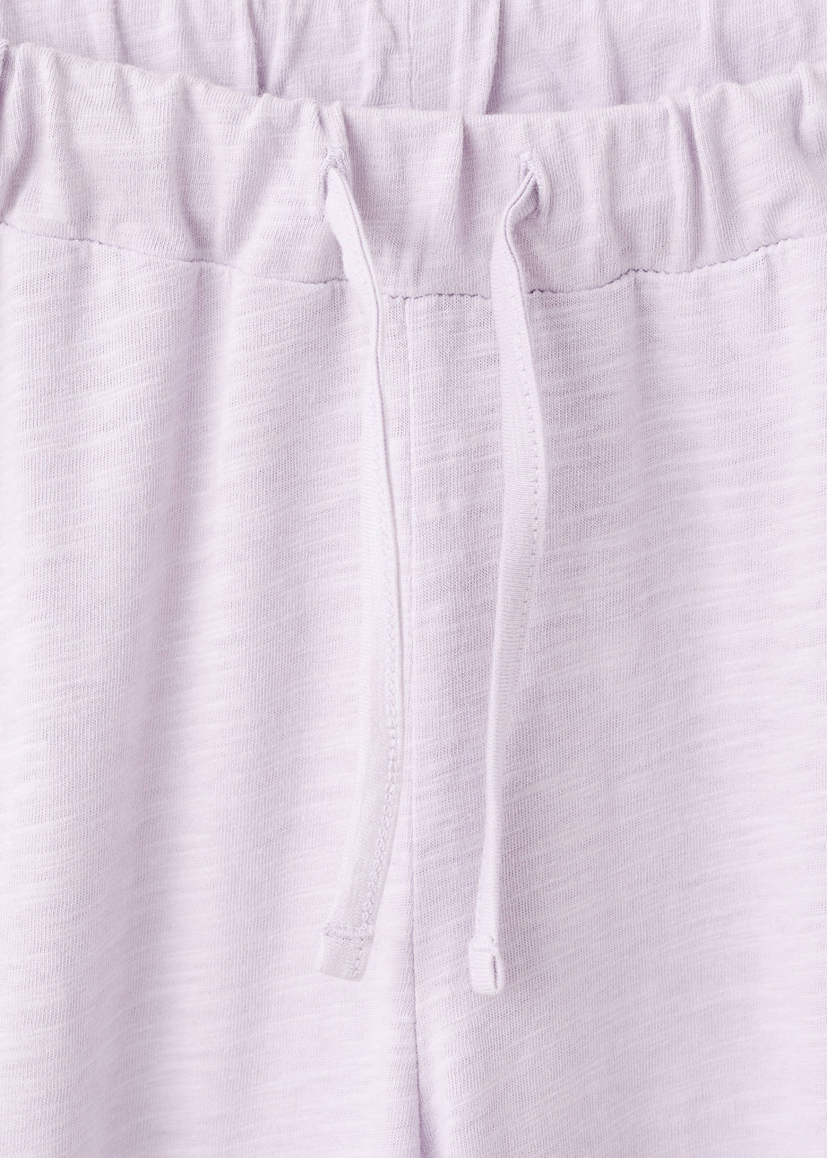 100% straight-fit cotton trousers — Lilac