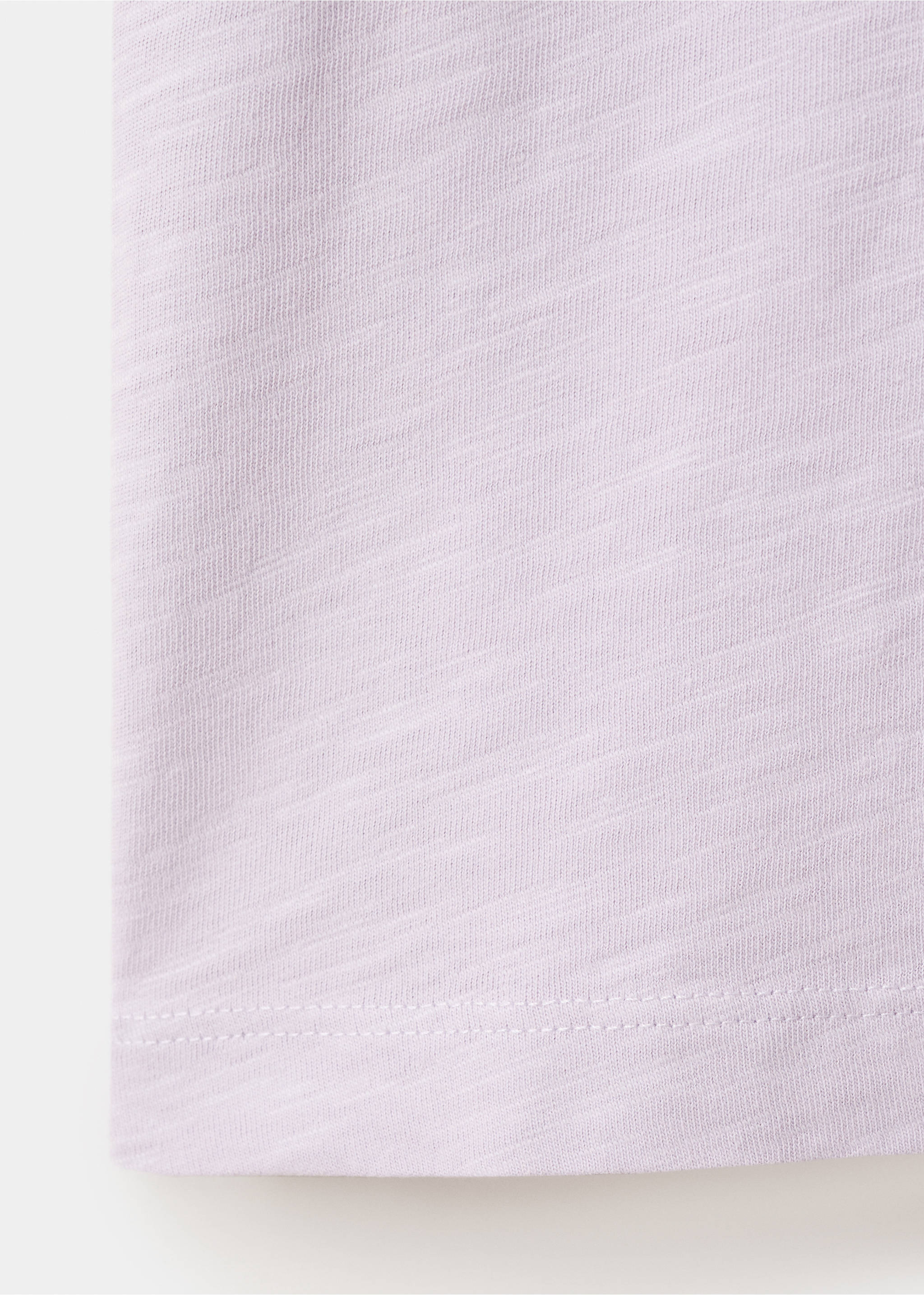 Прямые брюки 100% хлопок - Деталь изделия 0, Сиреневый. Ref: 27098649-00.