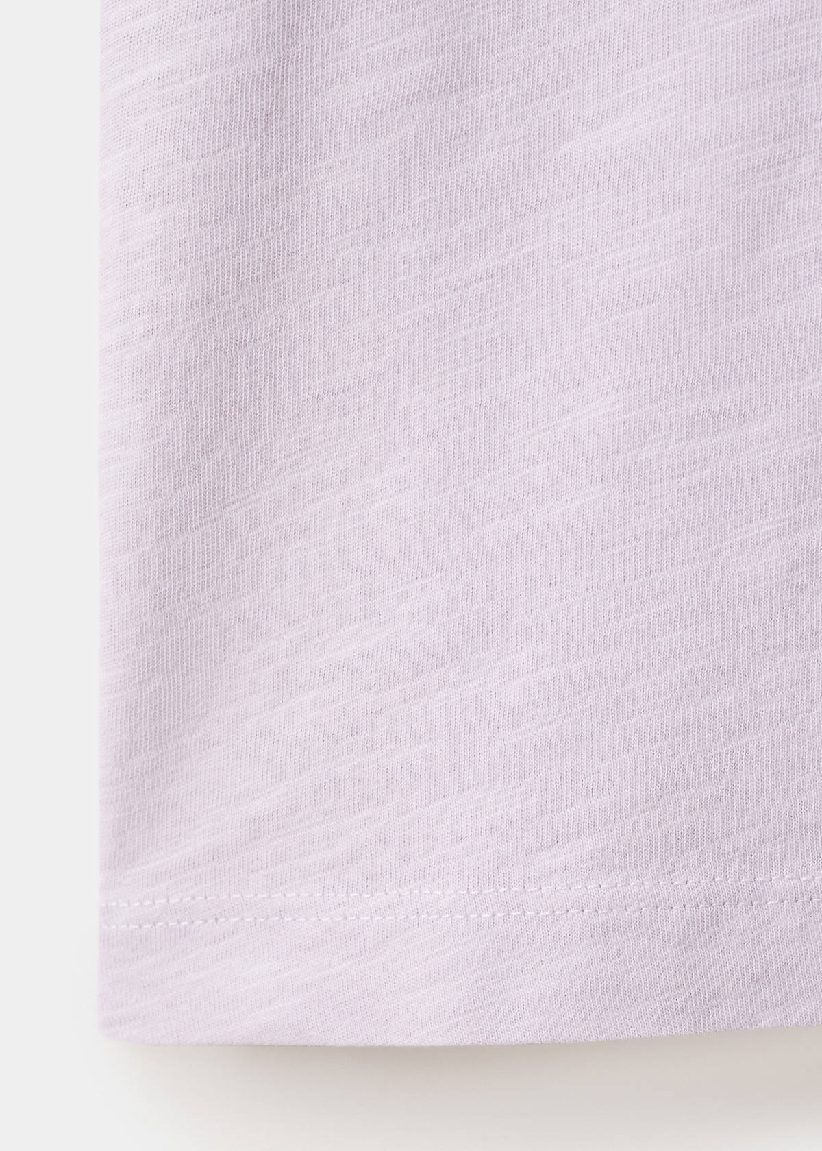 100% straight-fit cotton trousers — Lilac