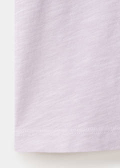 100% straight-fit cotton trousers — Lilac 6