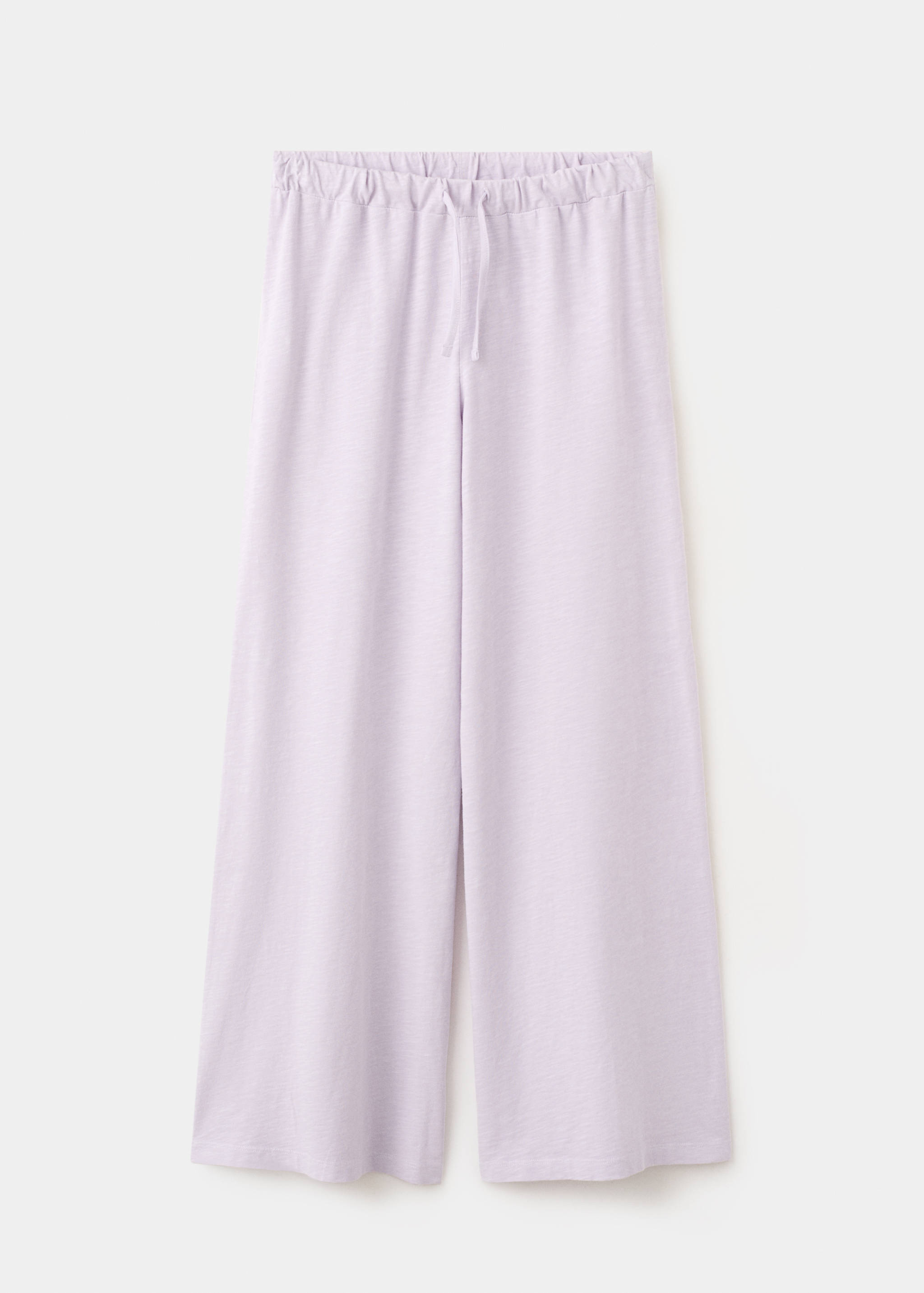 100% straight-fit cotton trousers - Article without model