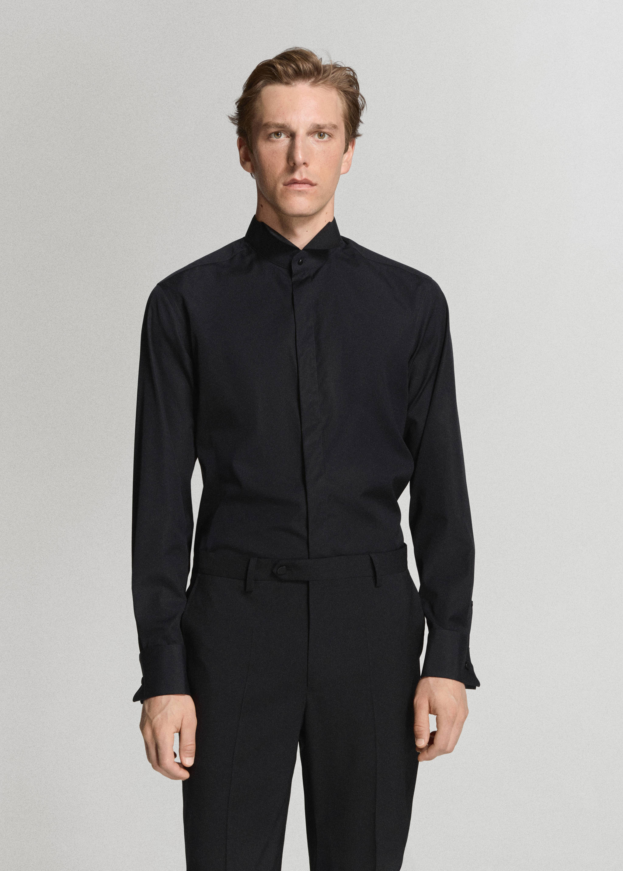 Dress shirt with a tuxedo collar - Medium plane