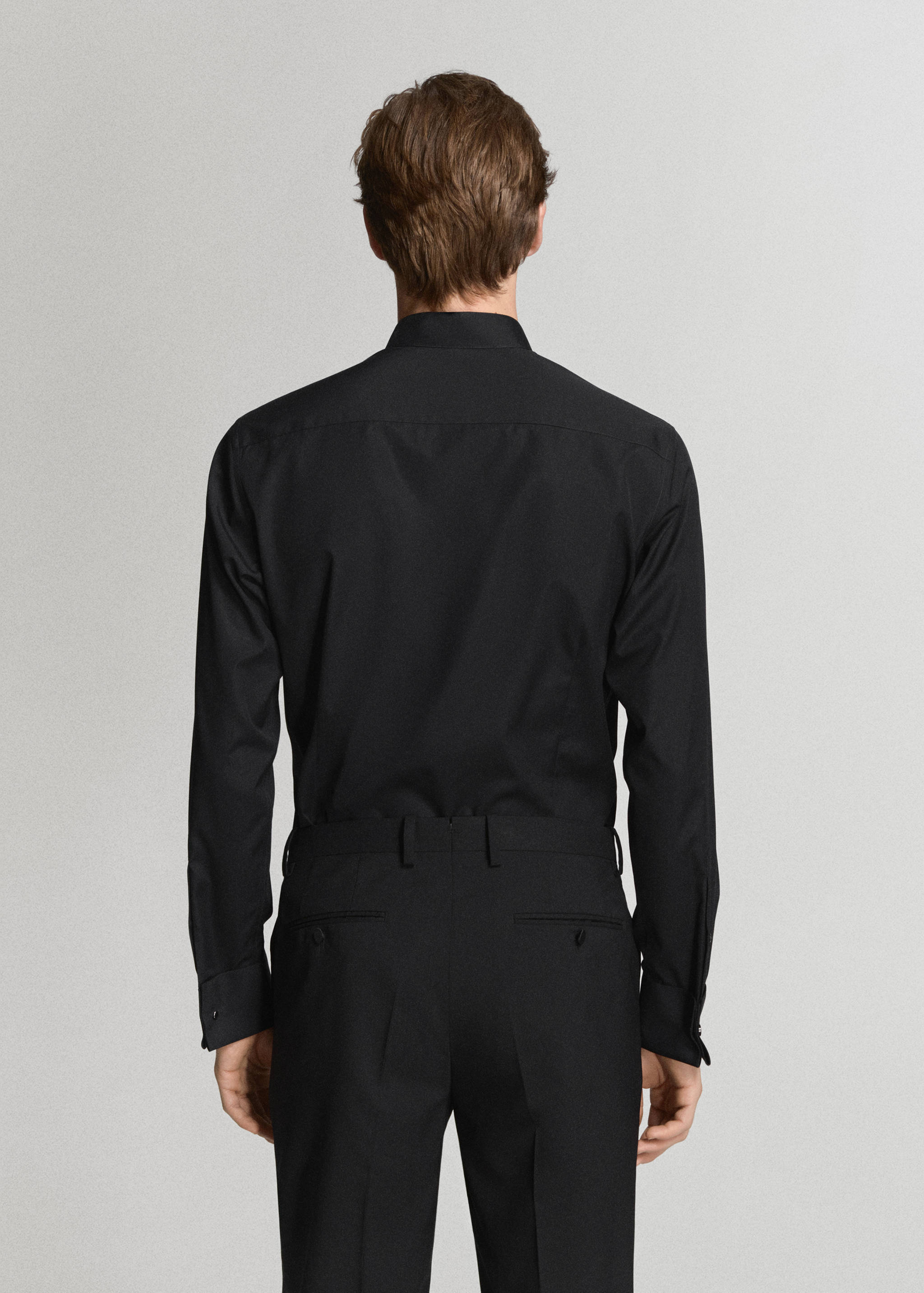 Dress shirt with a tuxedo collar - Reverse of the article