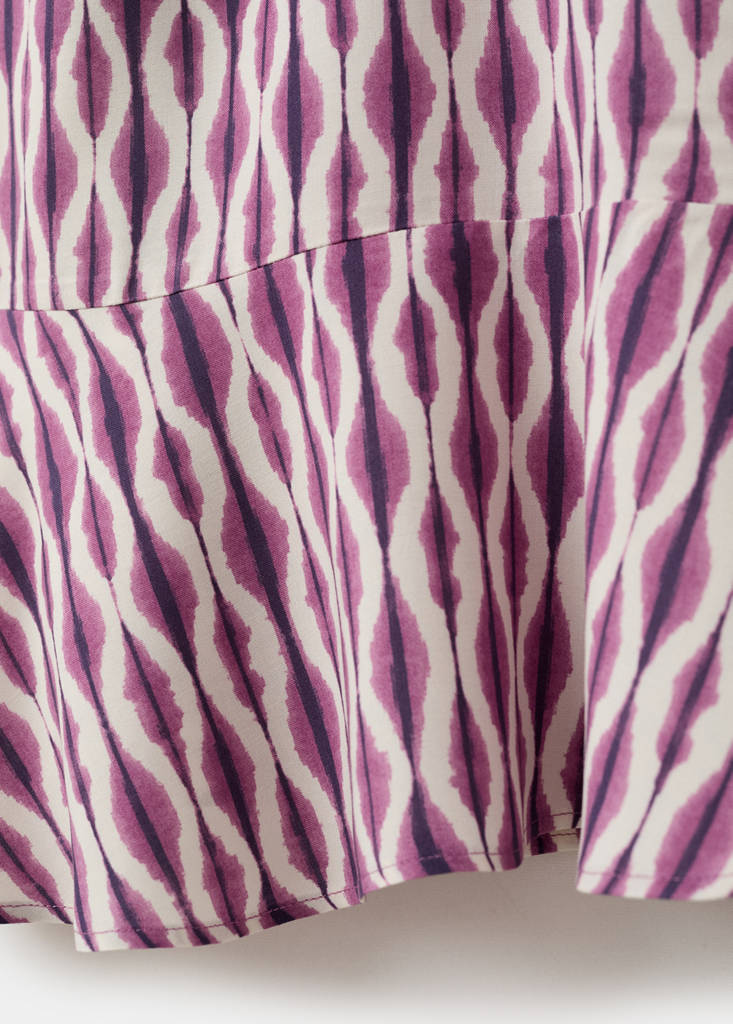 Printed halter-neck dress — Lilac