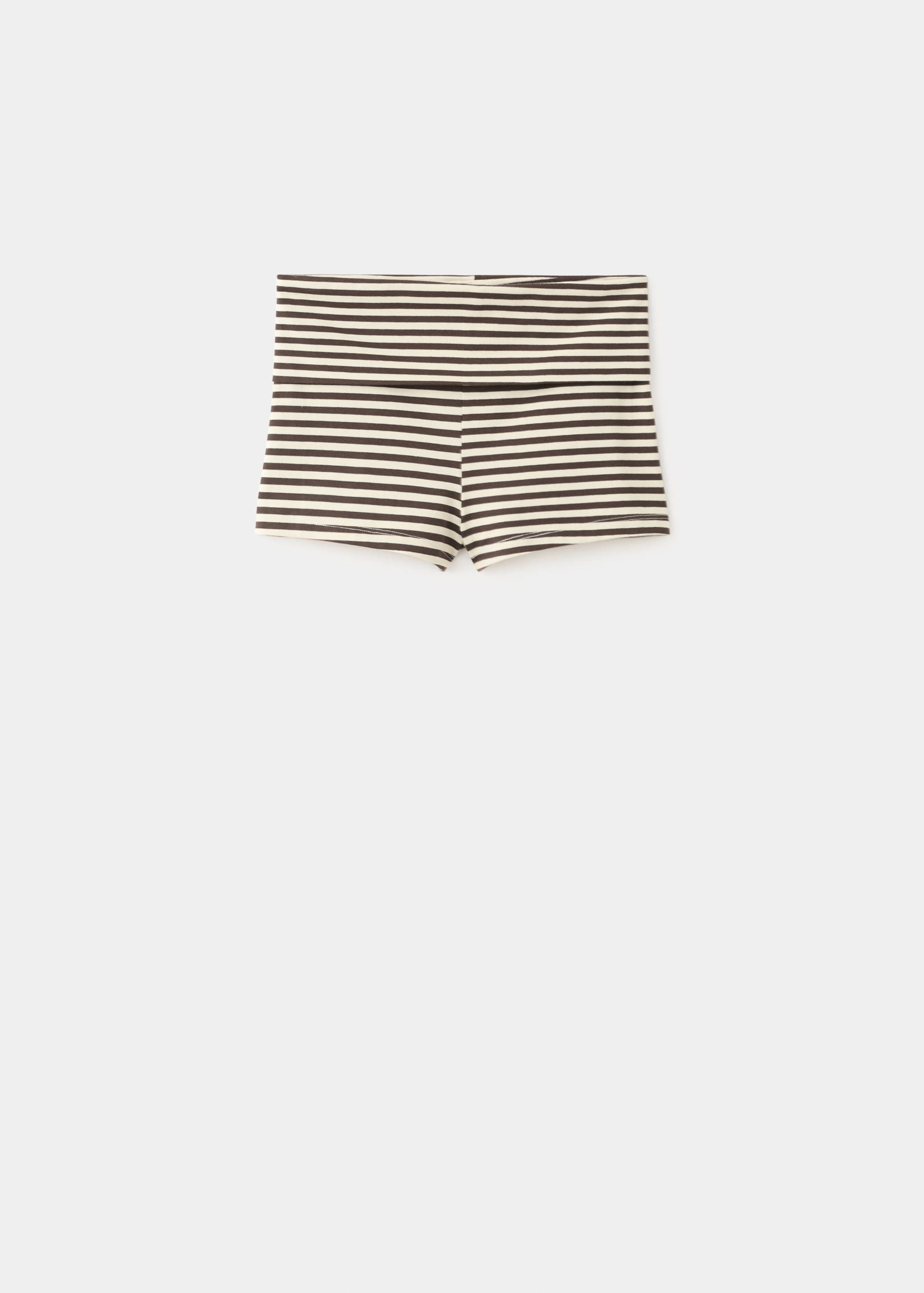Striped cotton shorts - Article without model