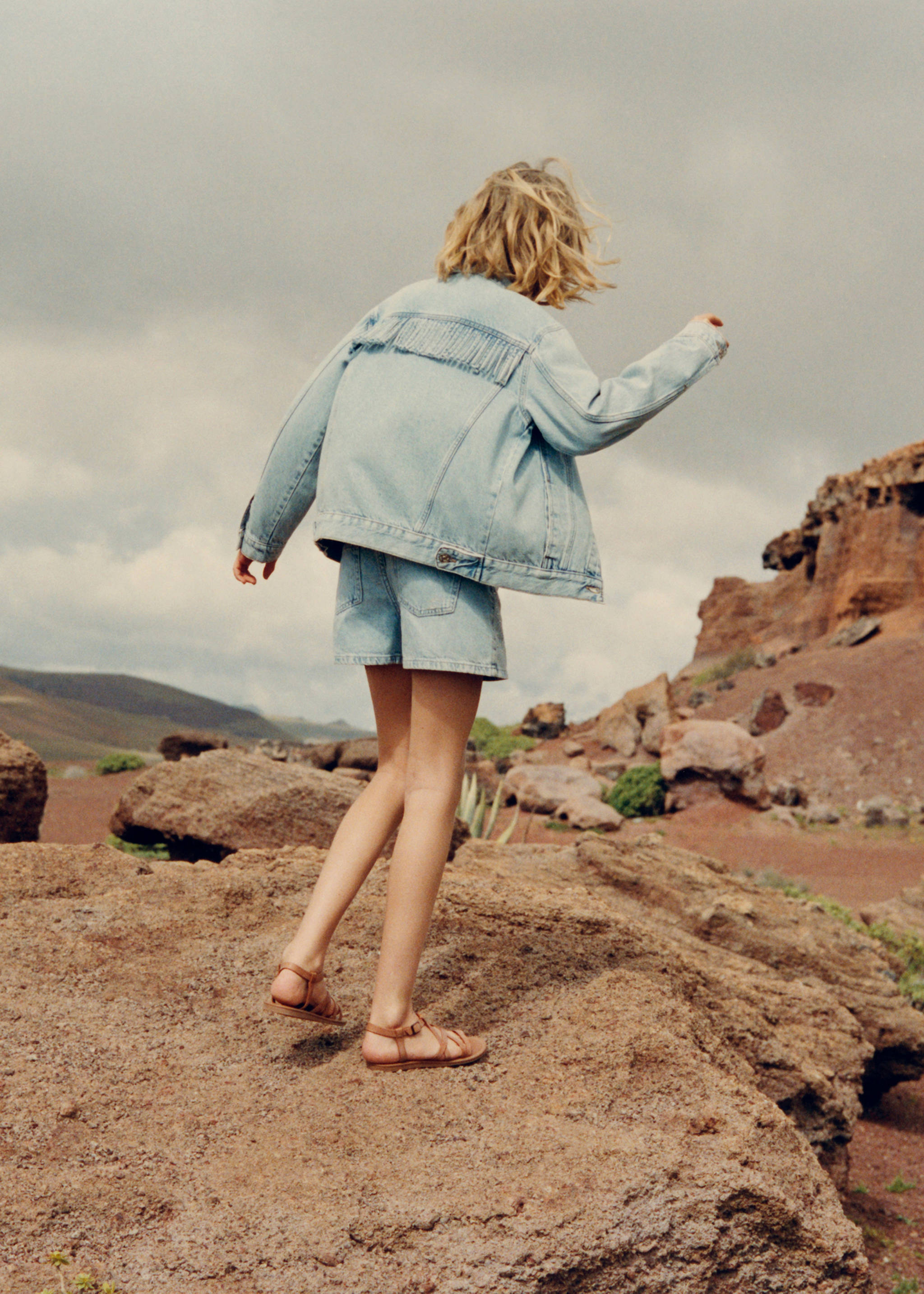 자수 디테일 데님 쇼츠 - 상품 내역: 5