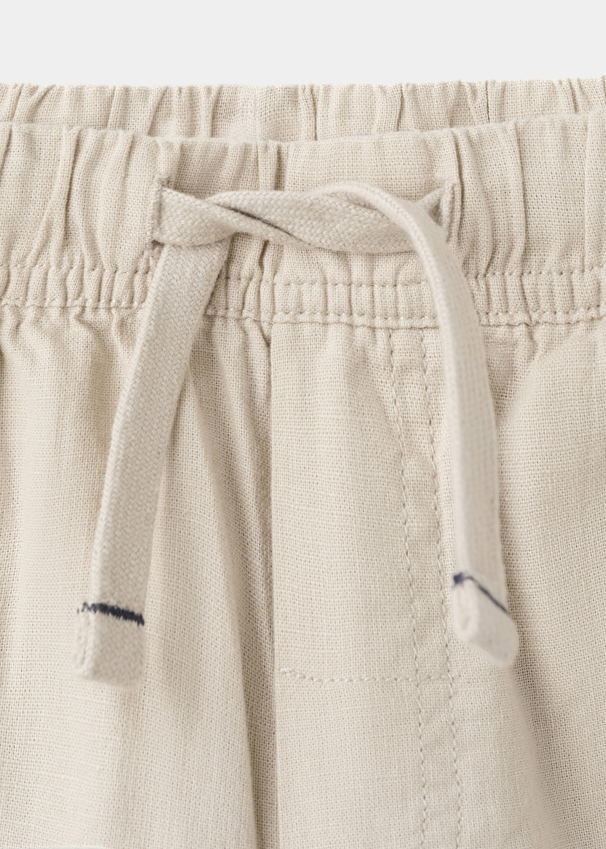 Cotton-linen blend bermuda shorts - Details of the article 8