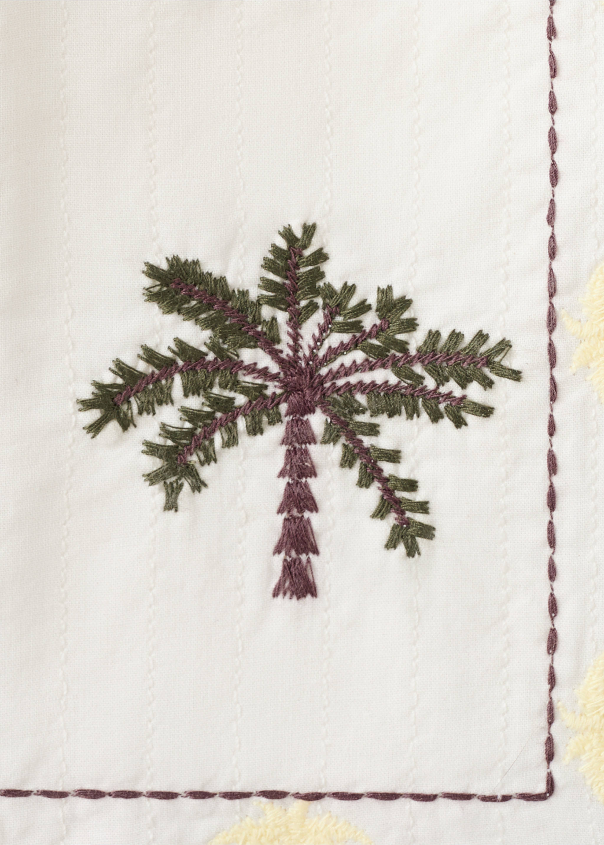 Embroidered vest with fringe detailing - Pormenor do artigo 0, Cru. Ref: 27098659-00.