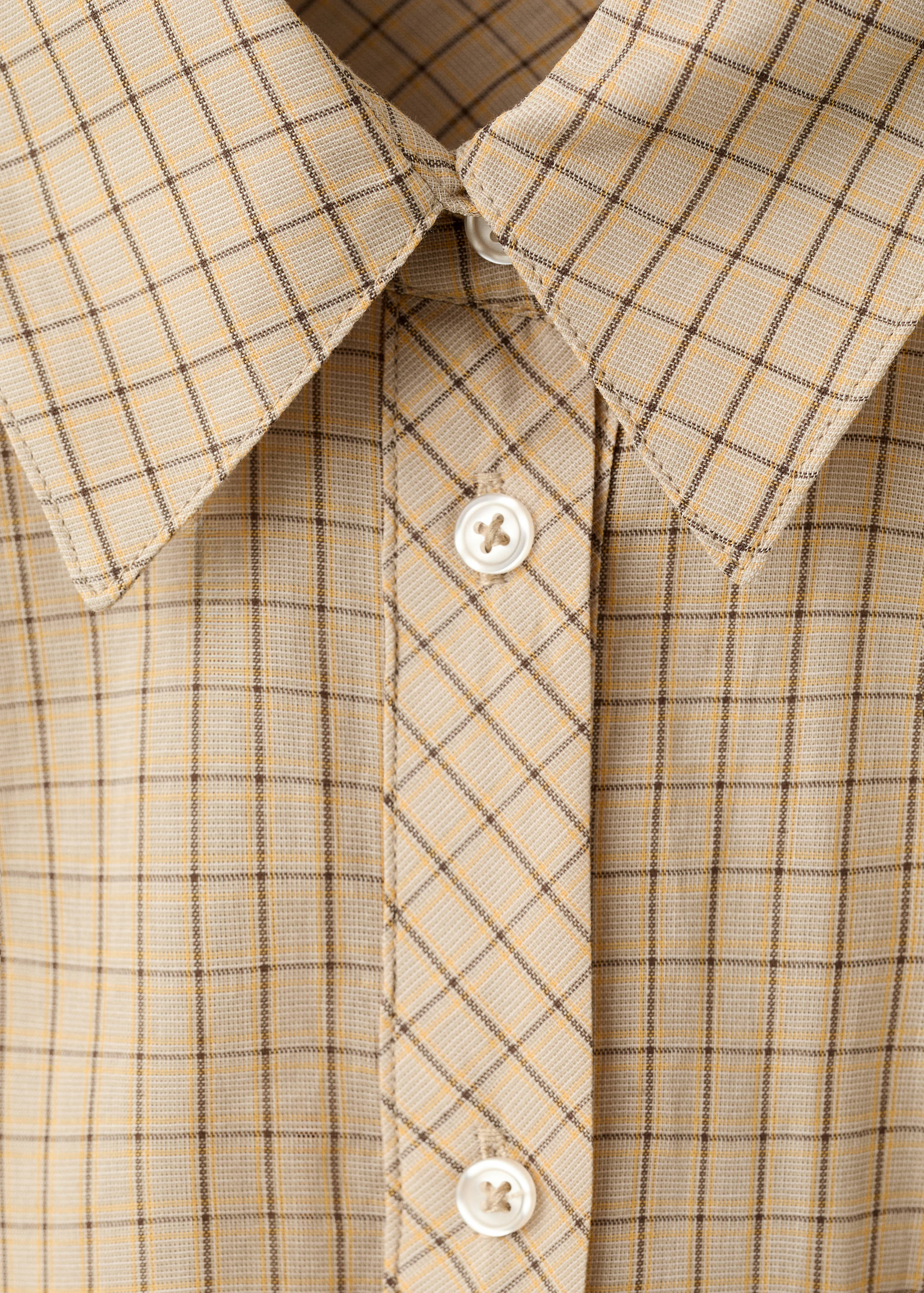 Cotton check shirt - Details of the article 8
