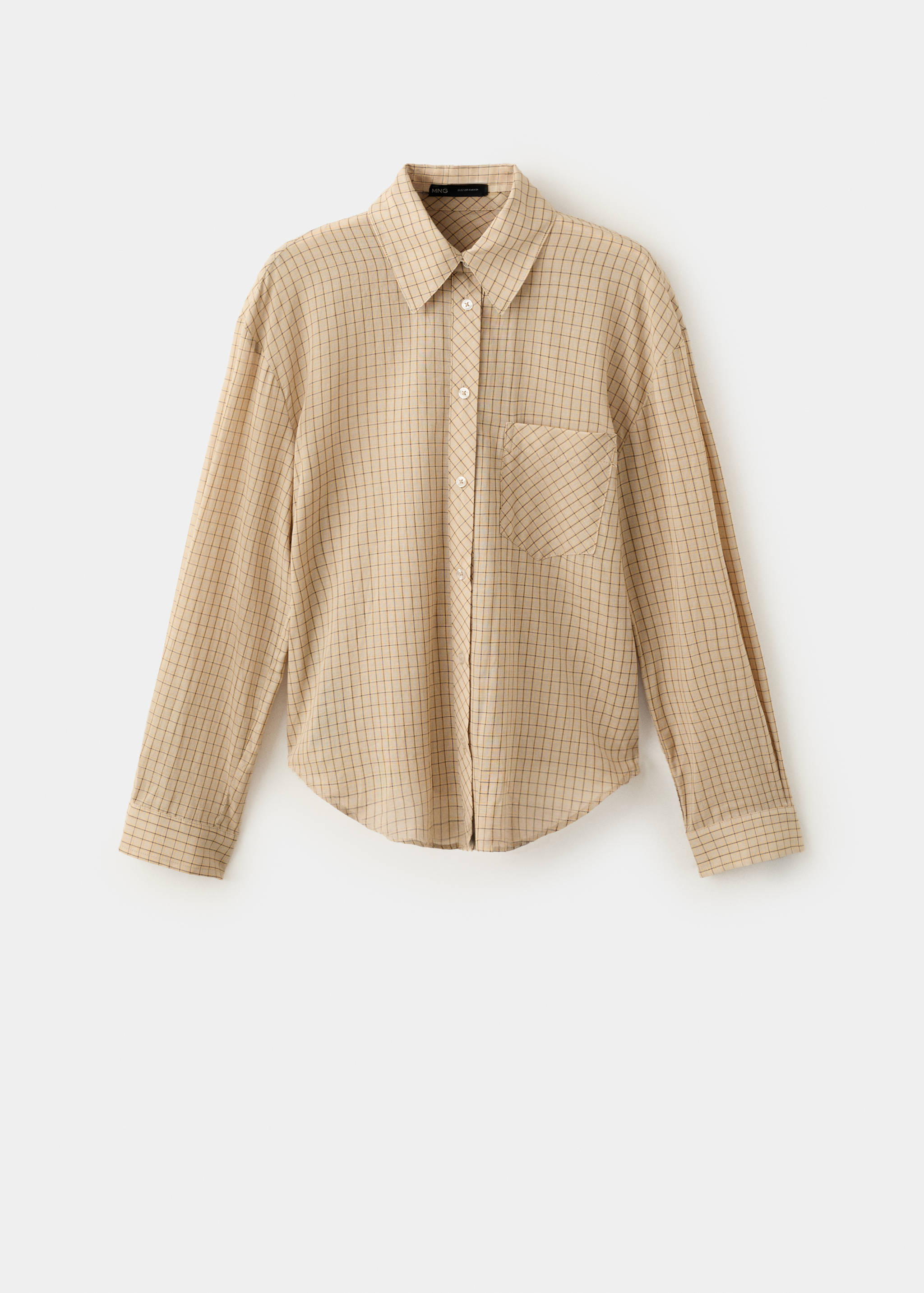 100% cotton checked shirt - Article without model