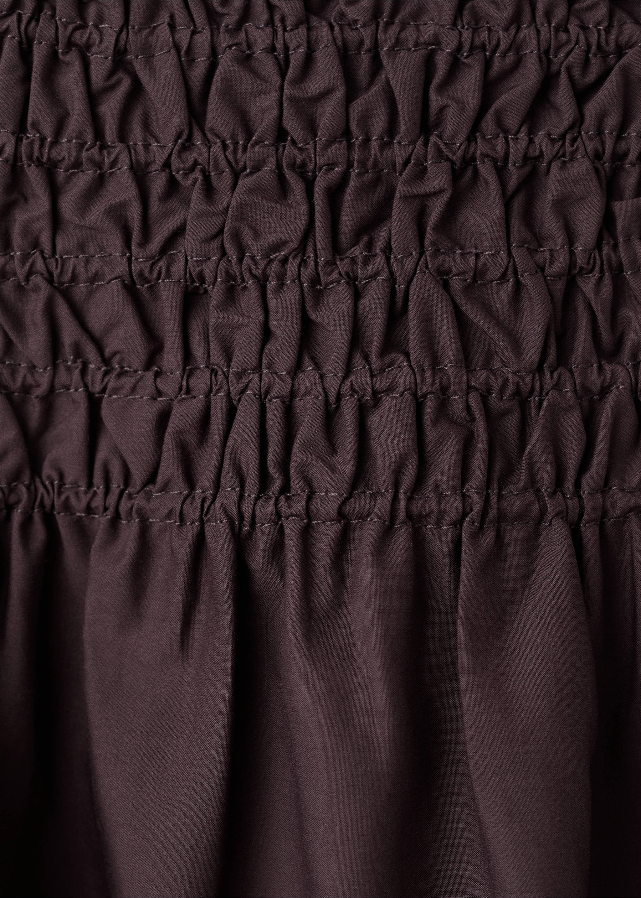 Faldilla cotó evasé - Detall de l'article 0, Xocolata. Ref: 27098661-00.