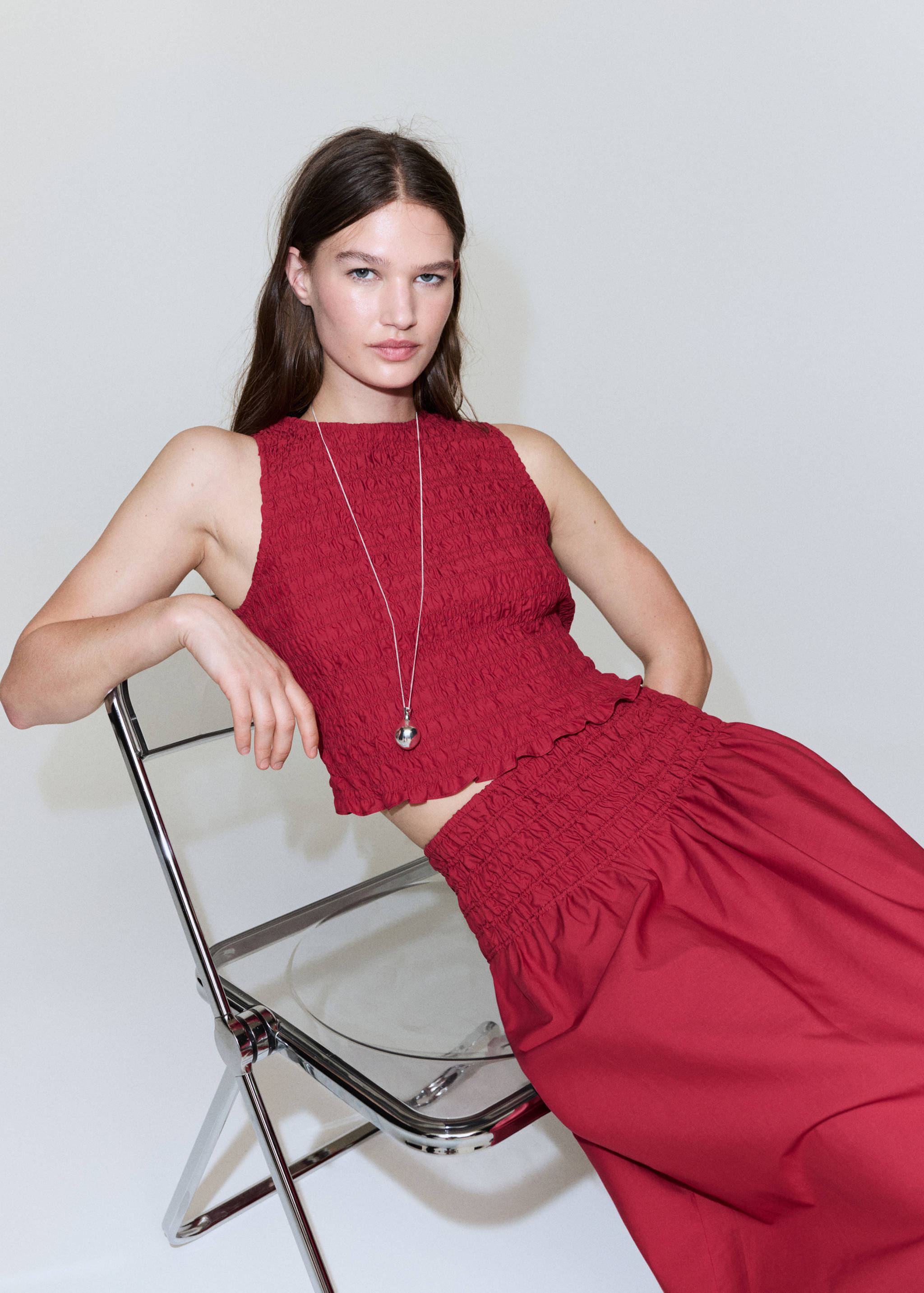 Lyocell-Rock mit gerafftem Bund - Detail des Artikels 1