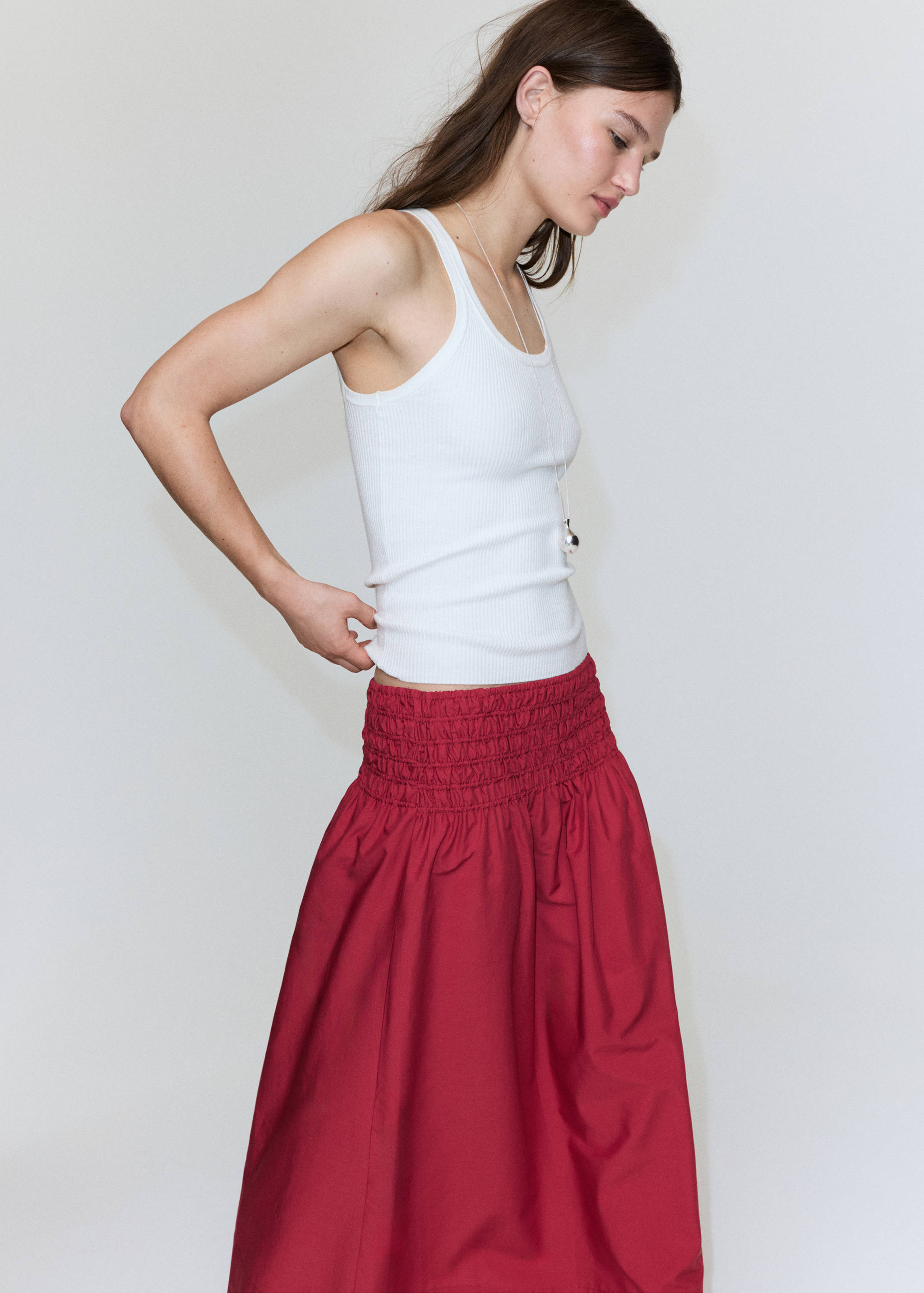 Lyocell-Rock mit gerafftem Bund - Detail des Artikels 2