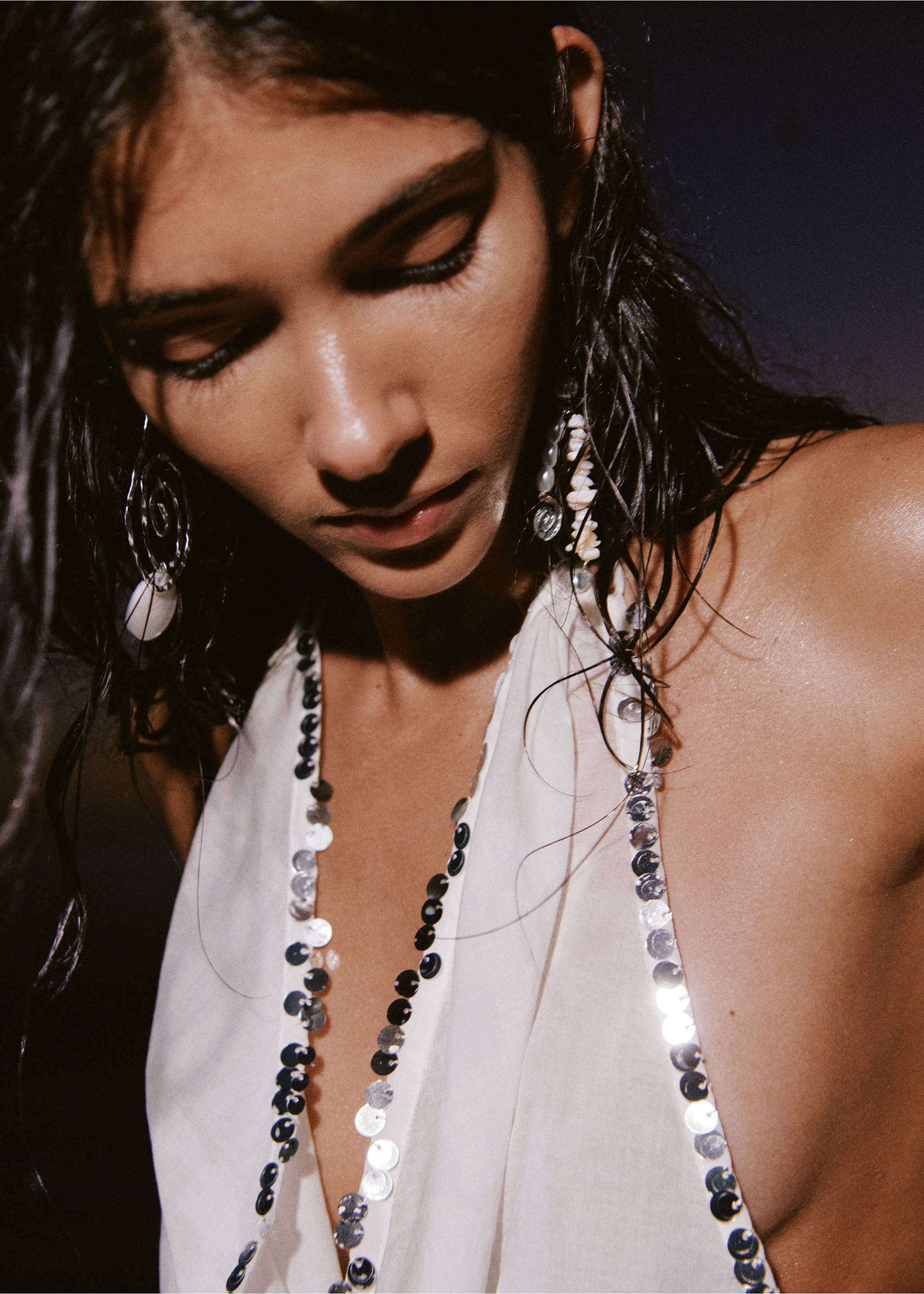 Спиральные серьги с ракушками - Деталь изделия 9, Серебро. Ref: 27098662-00.