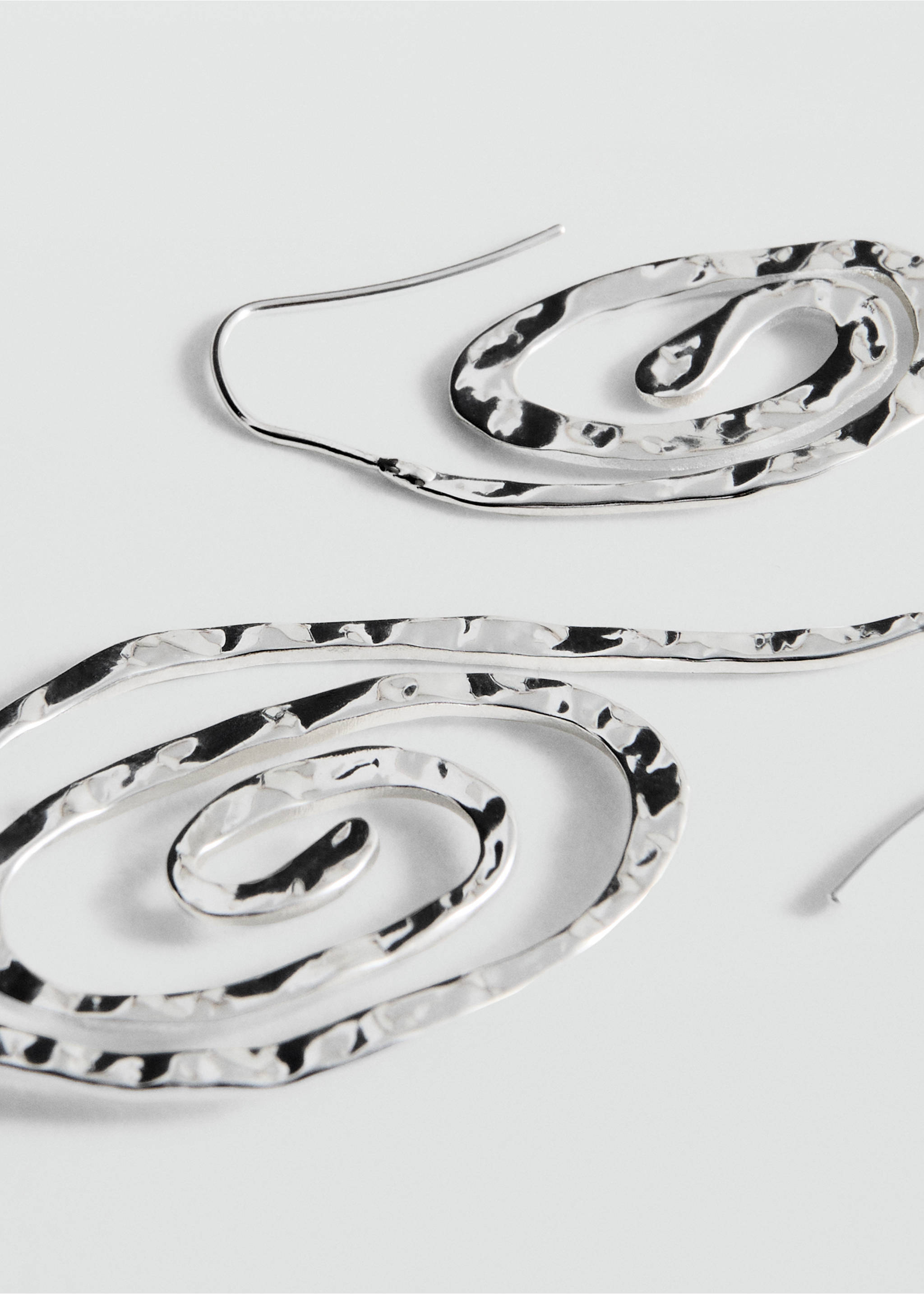 Спиральные серьги с ракушками - Деталь изделия 1, Серебро. Ref: 27098662-00.