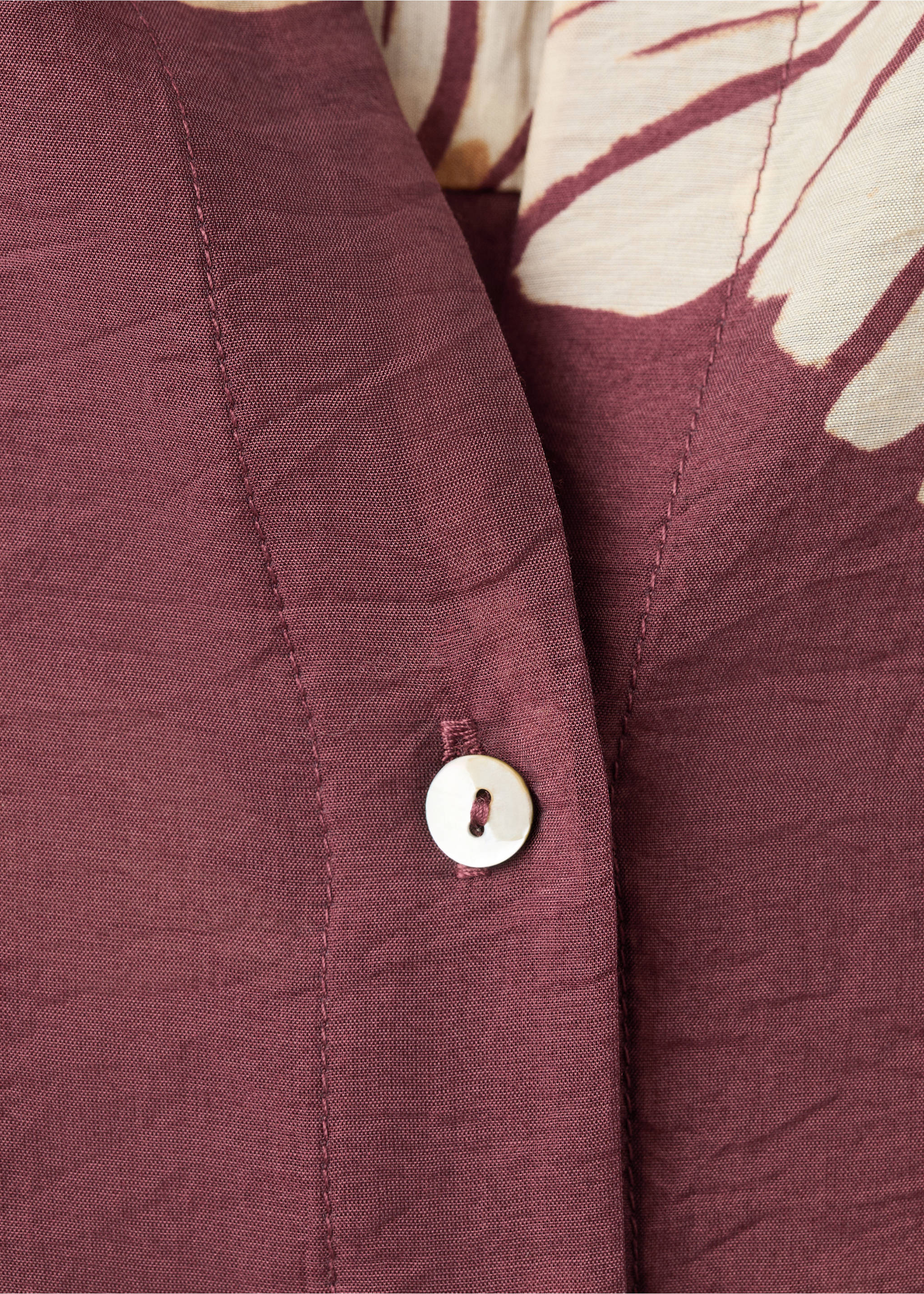 Chemise imprimée Lyocell - Détail de l'article 0, Bordeaux. Ref: 27099054-00.
