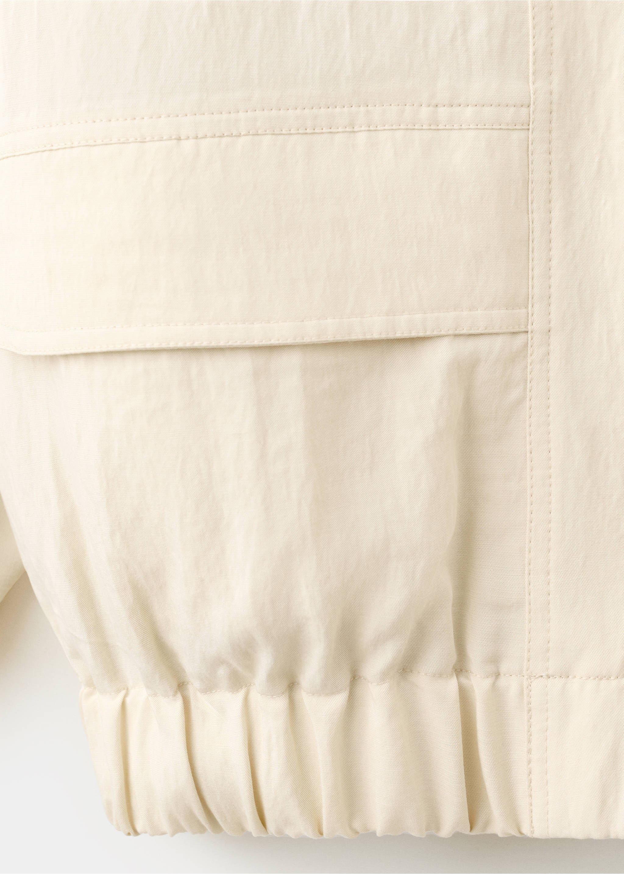 Lyocell bomber jacket - Details of the article 8, Light/Pastel Grey. Ref: 27099060-00.