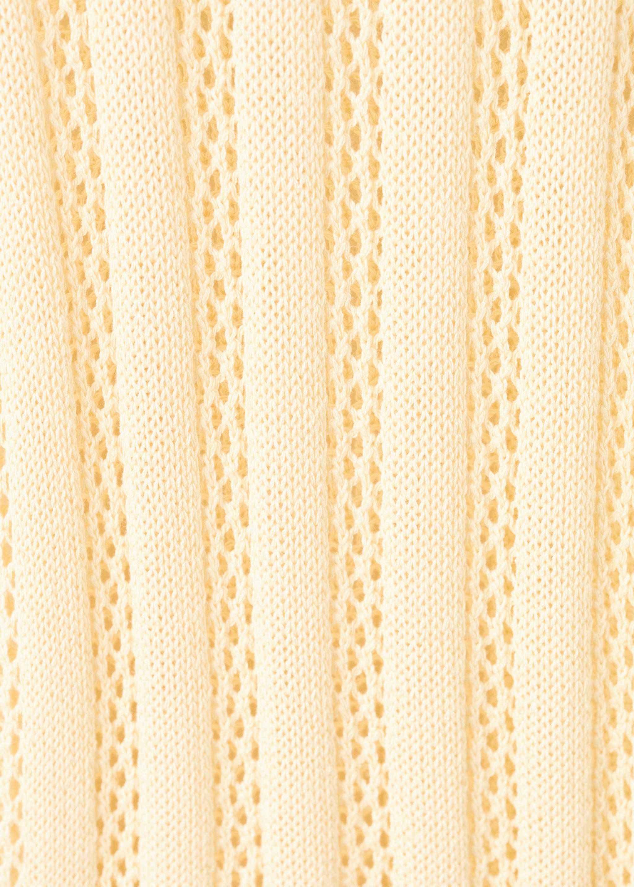 Wide-leg openwork knit trousers - Details of the article 8