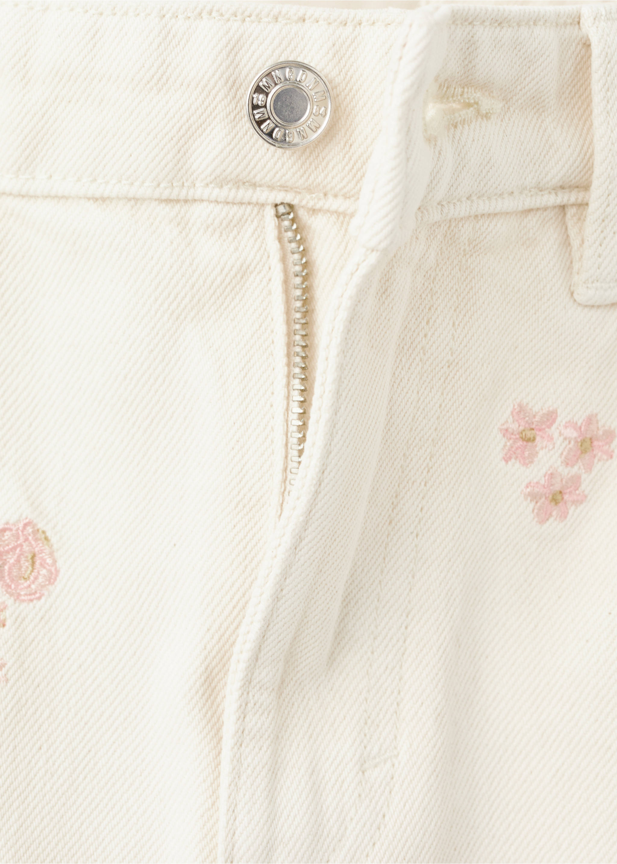 Jupe broderie florale - Détail de l'article 8, Blanc. Ref: 27099068-00.