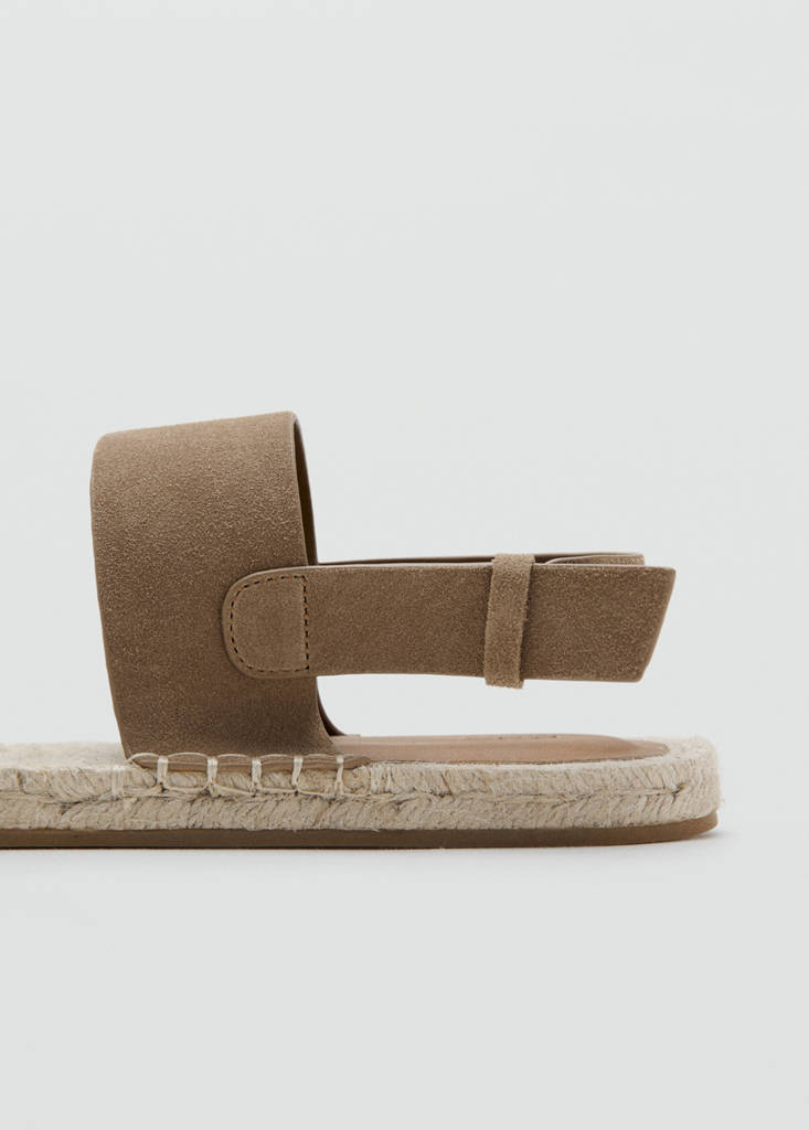 100% leather sandals with buckle straps - thumbnail 3