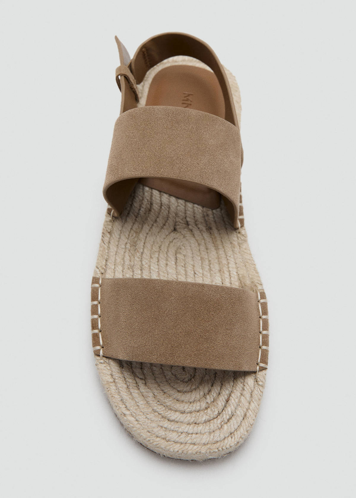 100% leather sandals with buckle straps — Sand
