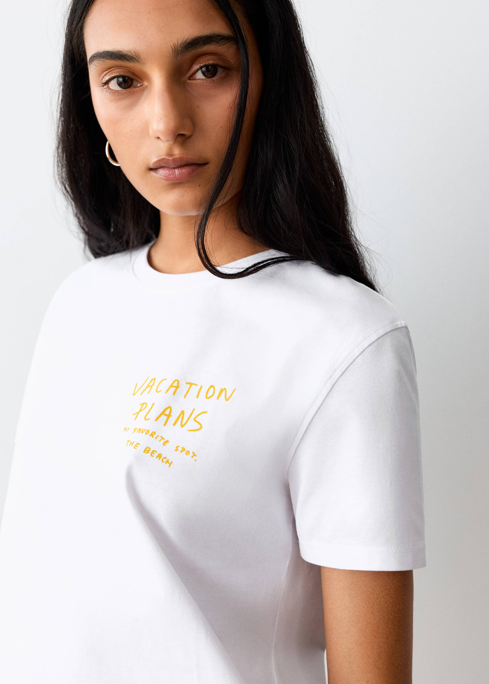 Camiseta flor estampada - Detalle del artículo 1