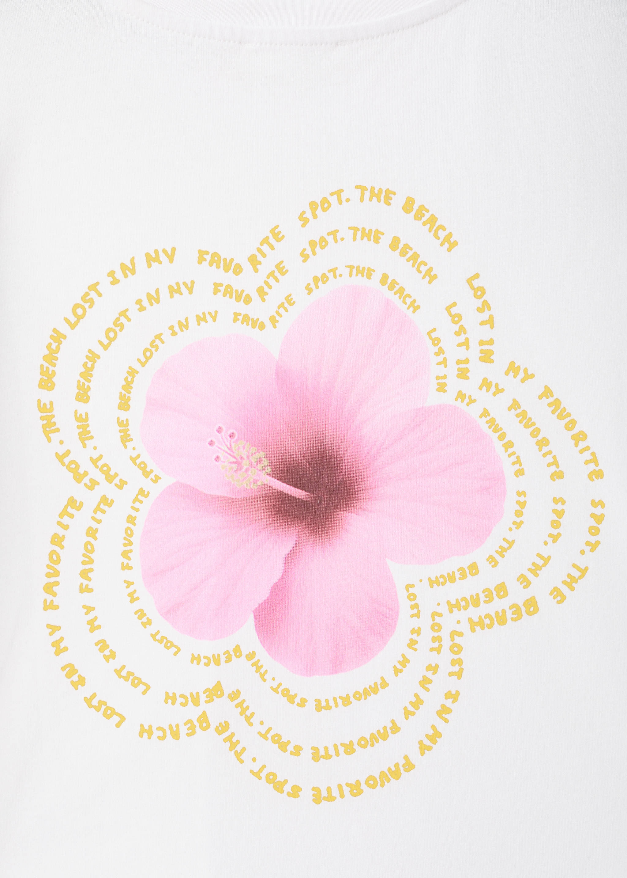 Camiseta flor estampada - Detalle del artículo 0