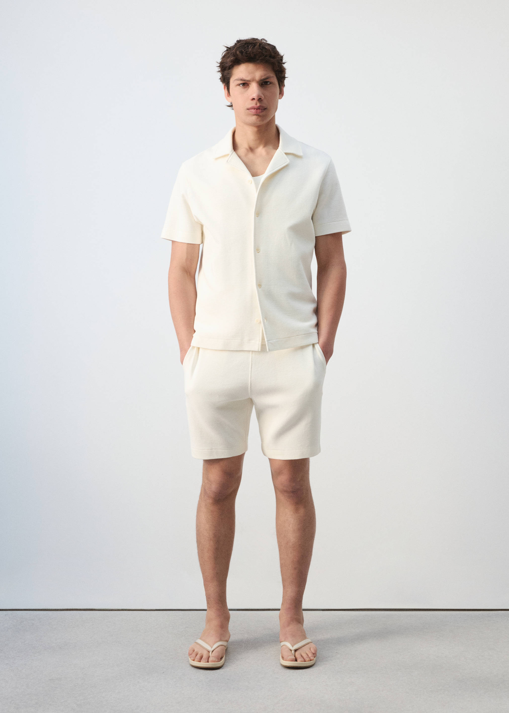 Regular-fit 100% cotton shirt - General plane