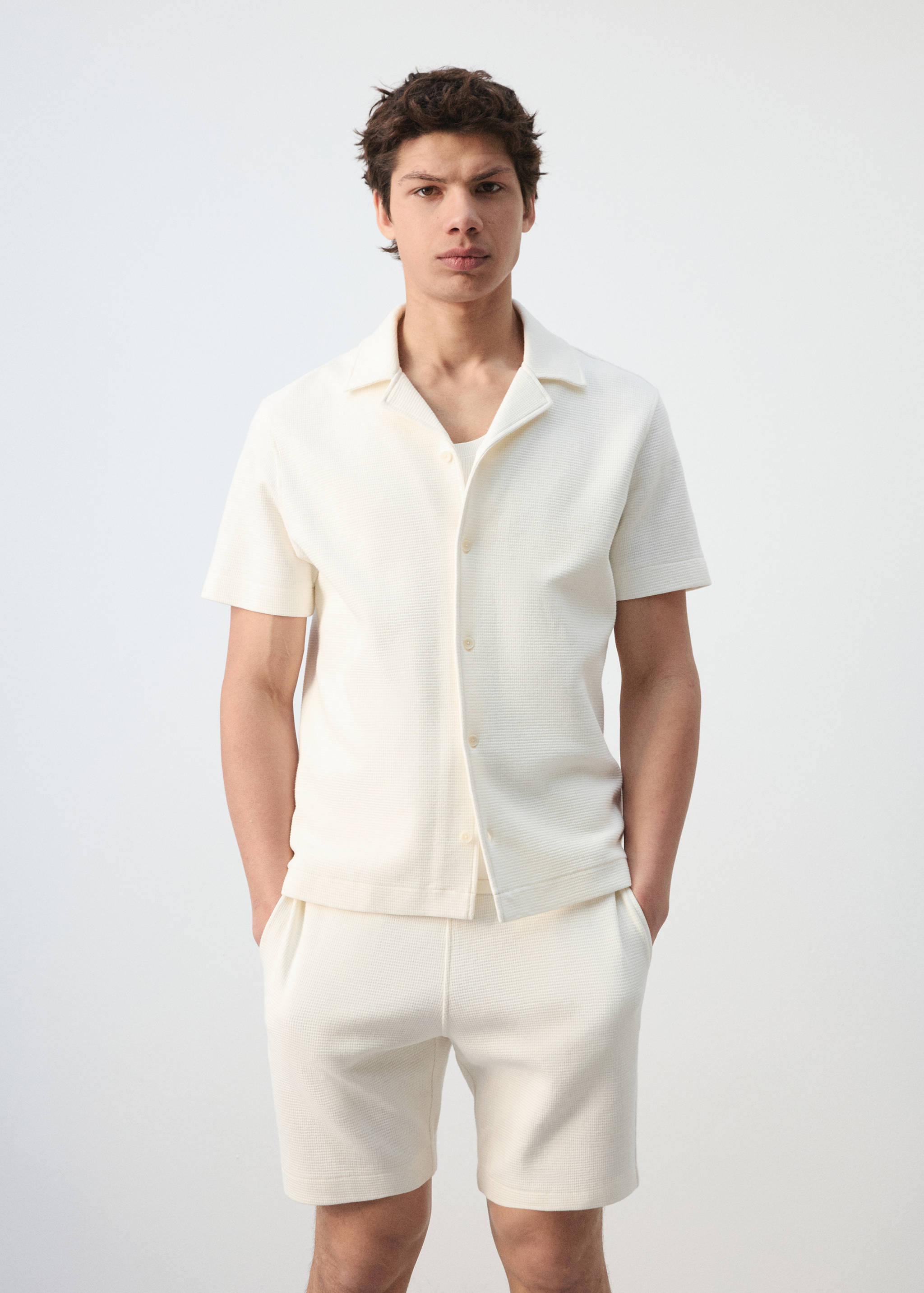 Regular-fit 100% cotton shirt - Medium plane