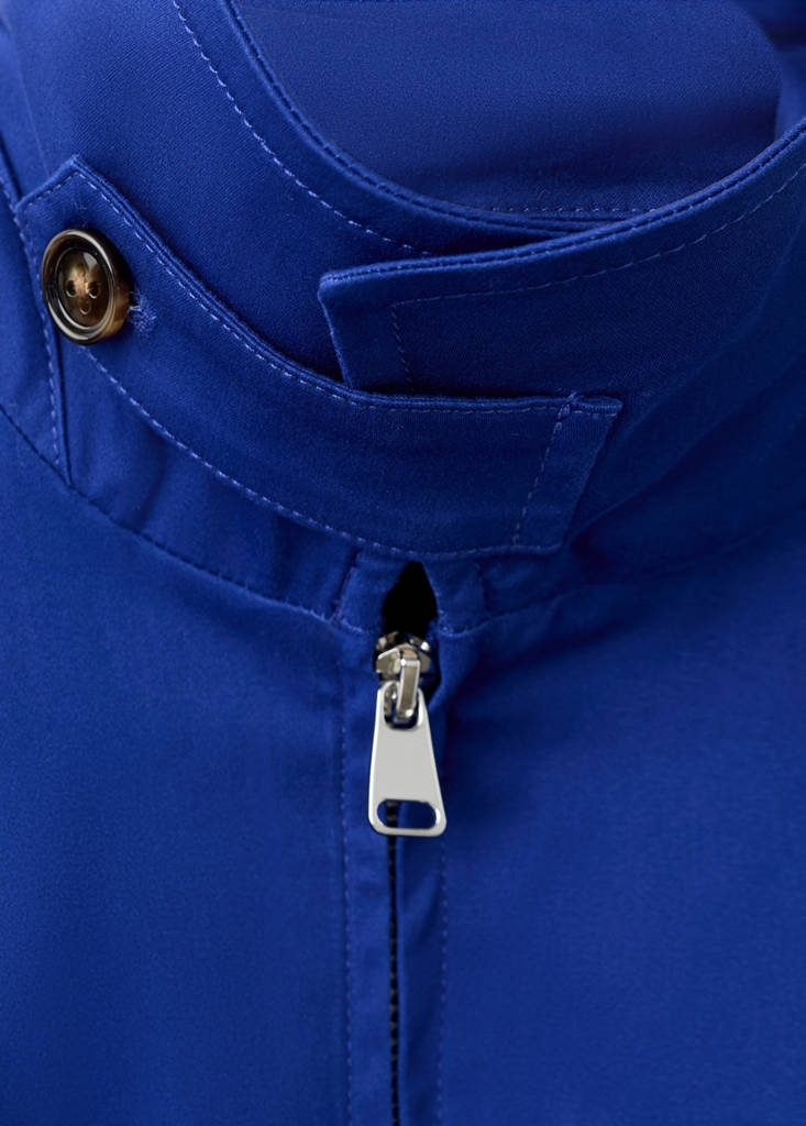 Oversized cotton jacket — Blue