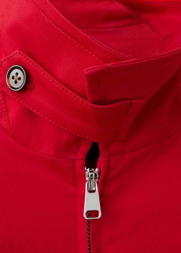Oversized cotton jacket — Red