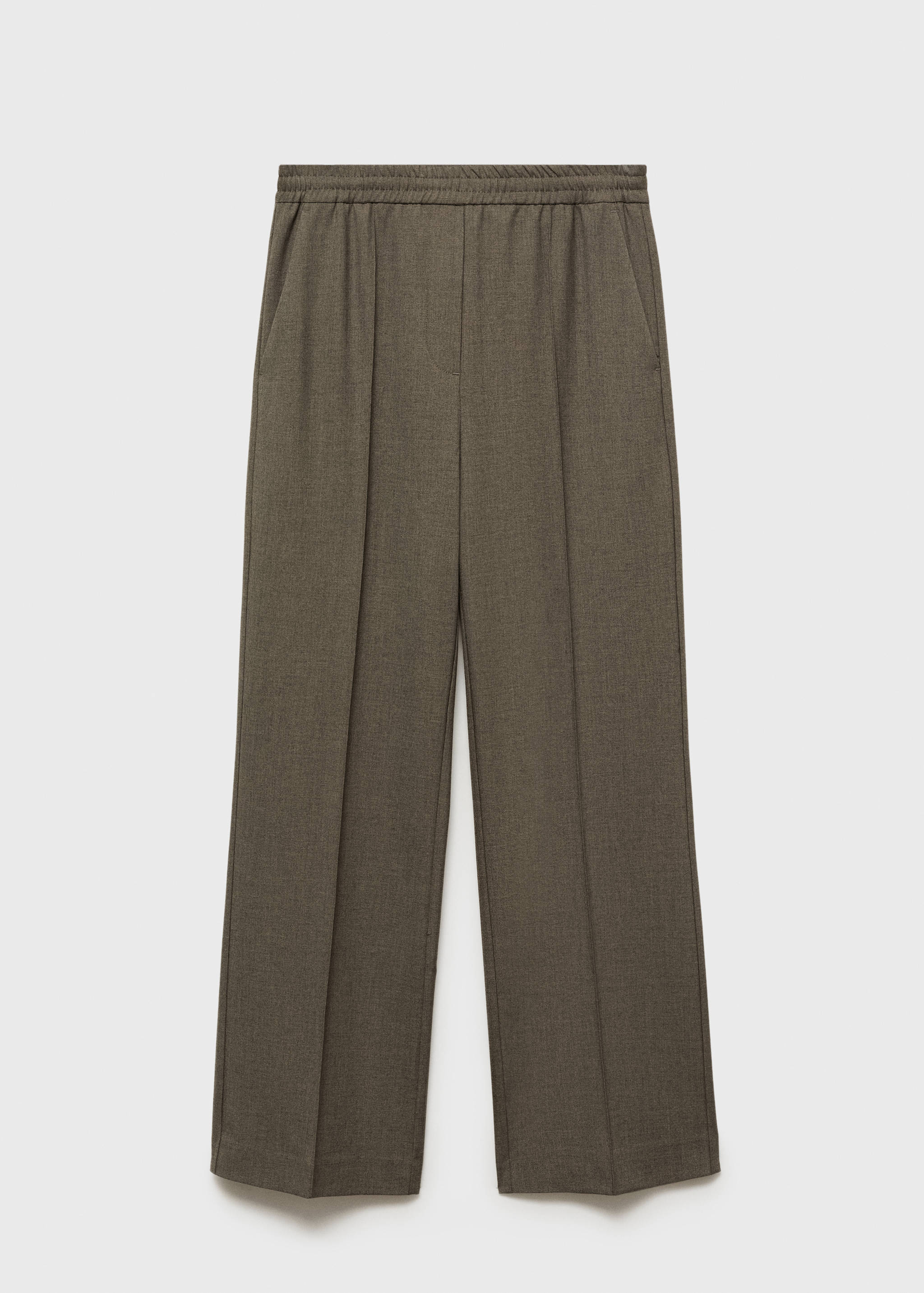 Wideleg broek met elastische tailleband - Artikel zonder model
