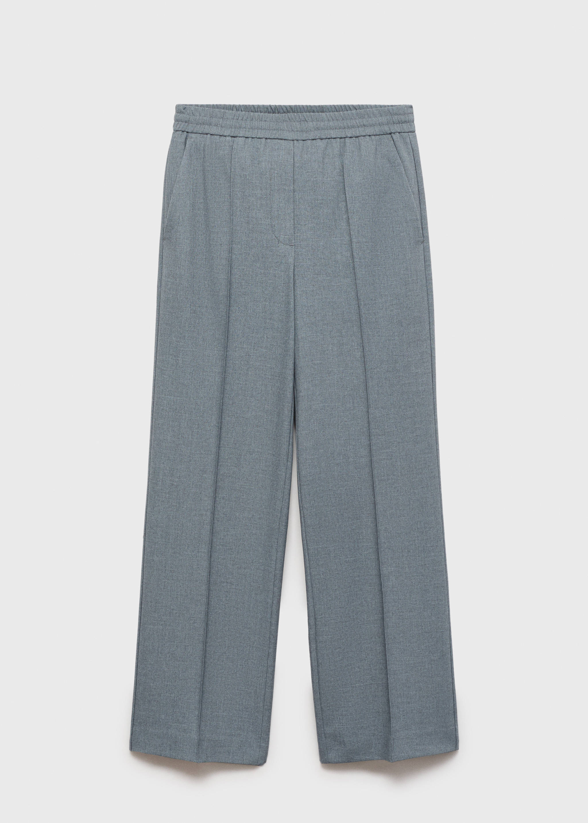 Wideleg broek met elastische tailleband - Artikel zonder model