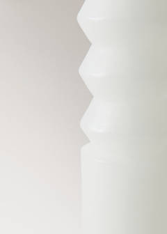 Tall sculptural candle — Off White 3