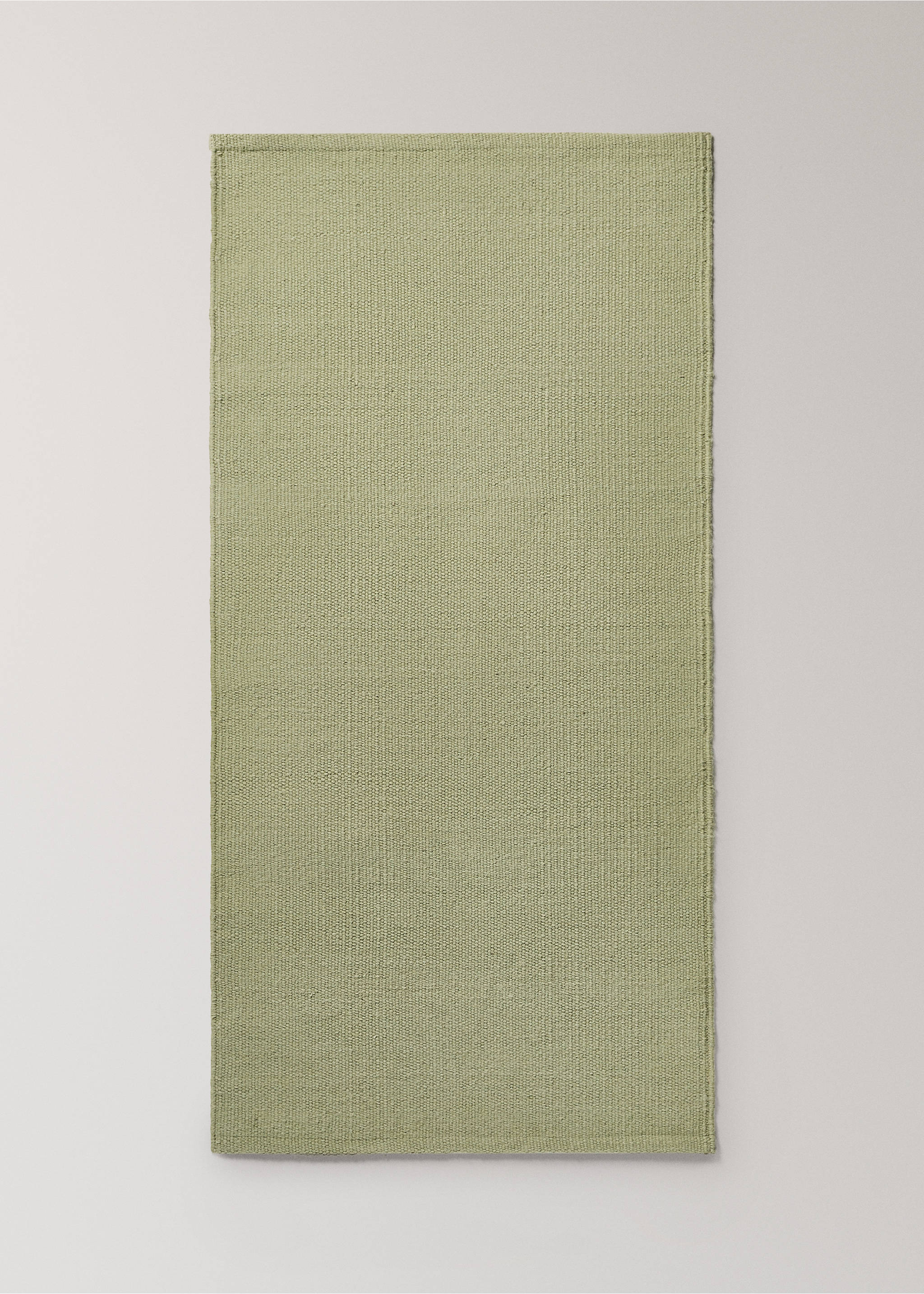 Children’s natural fibre woven rug - Article without model, Mint Green. Ref: 27133346-00.