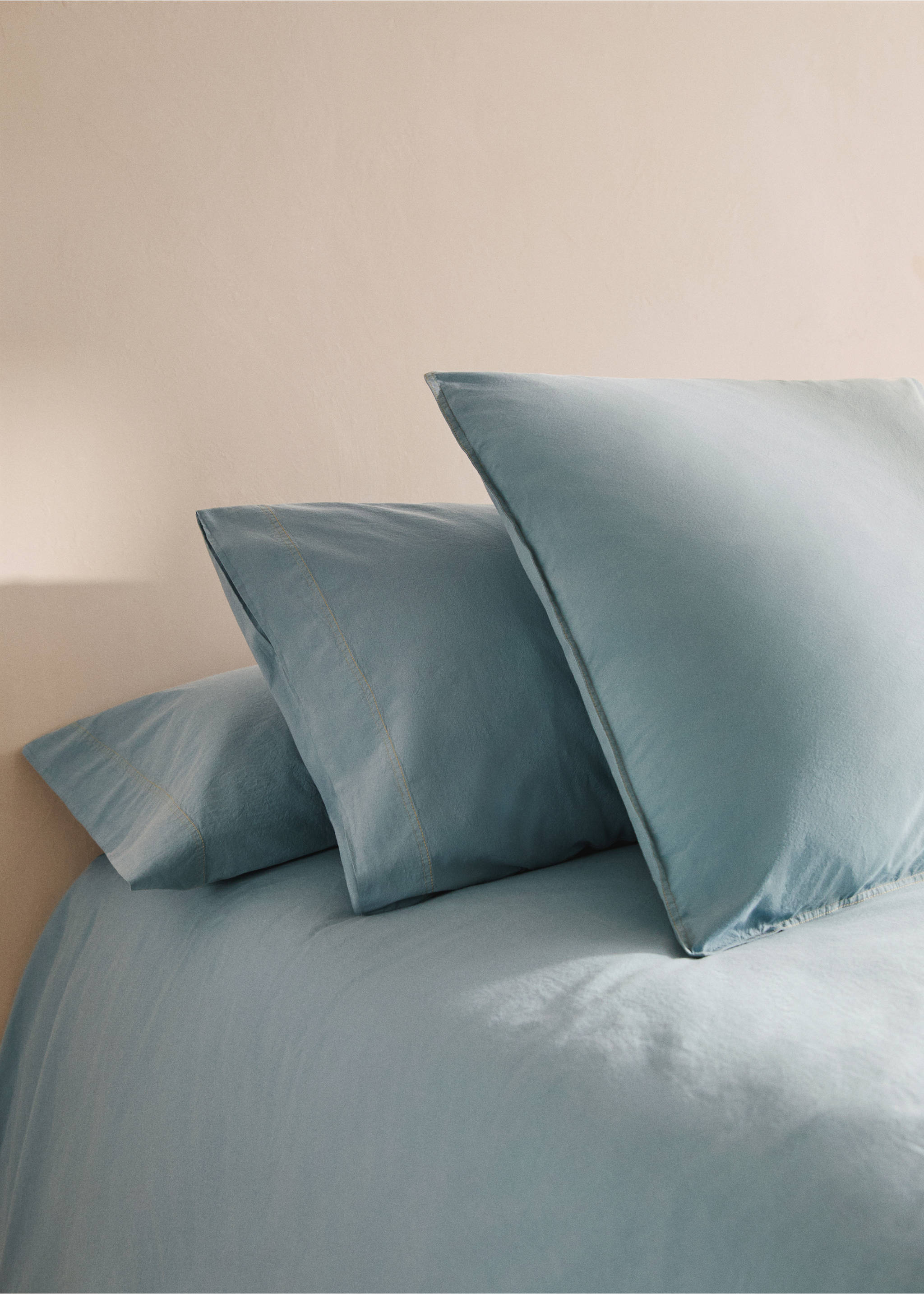 Children's washed cotton double-stitched pillowcase 60x60 cm - General plane