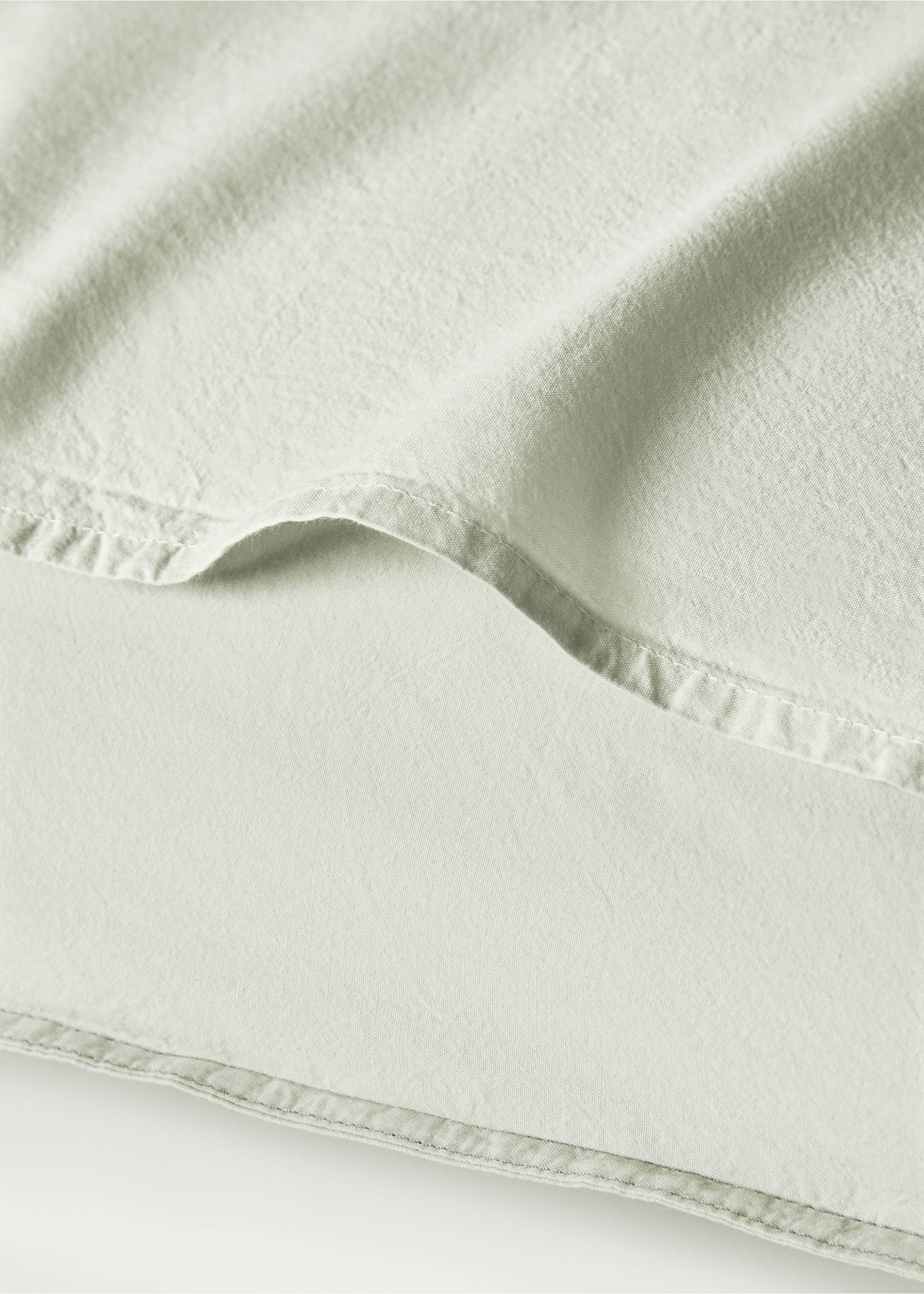 Children's washed cotton double-stitched pillowcase 60x60 cm - Details of the article 1, Forest Green. Ref: 27133349-00.