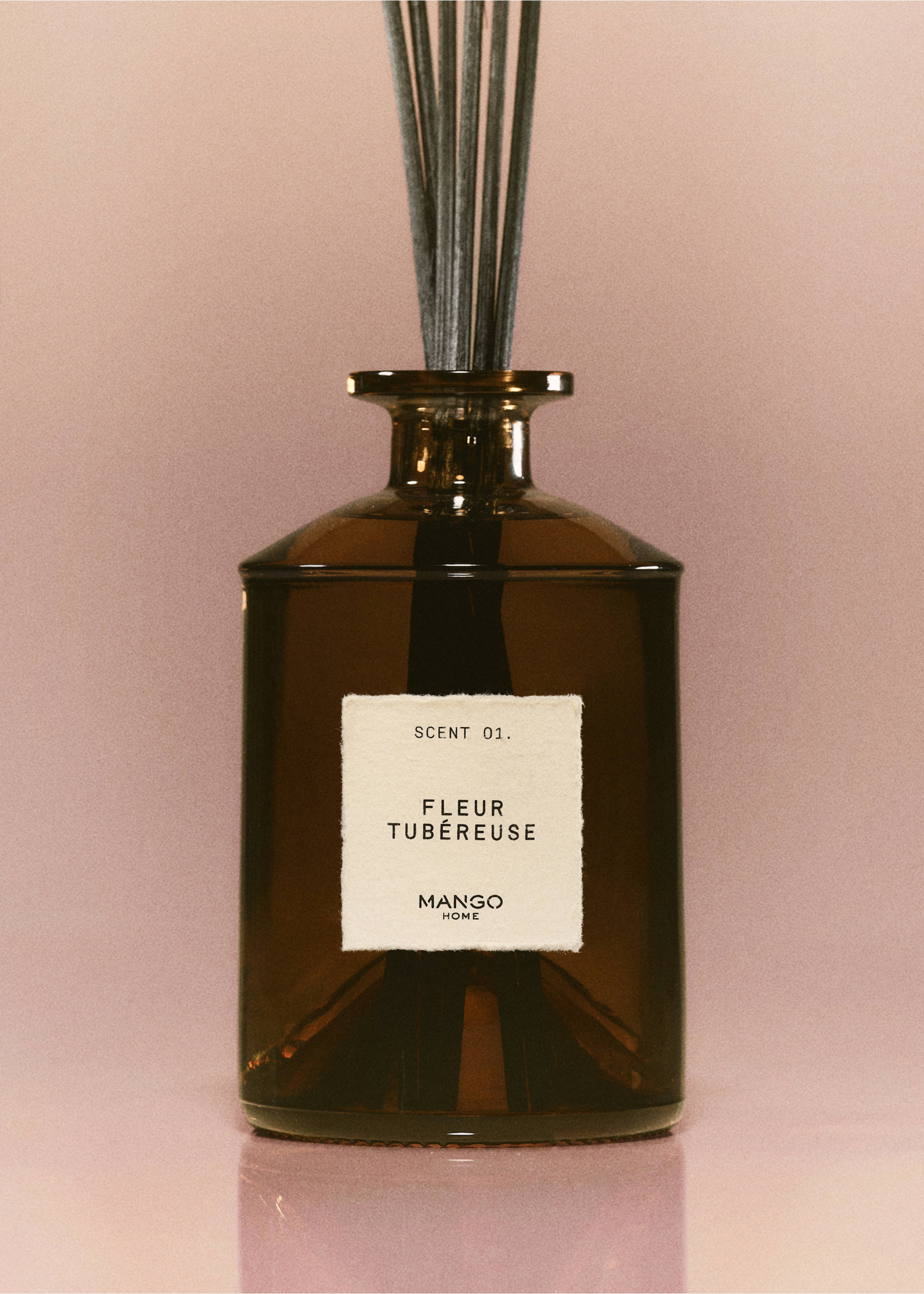 Difusor mikado FLEUR TUBÉROSE 500 ml - Plano general, Marrón. Ref: 27141592-00.