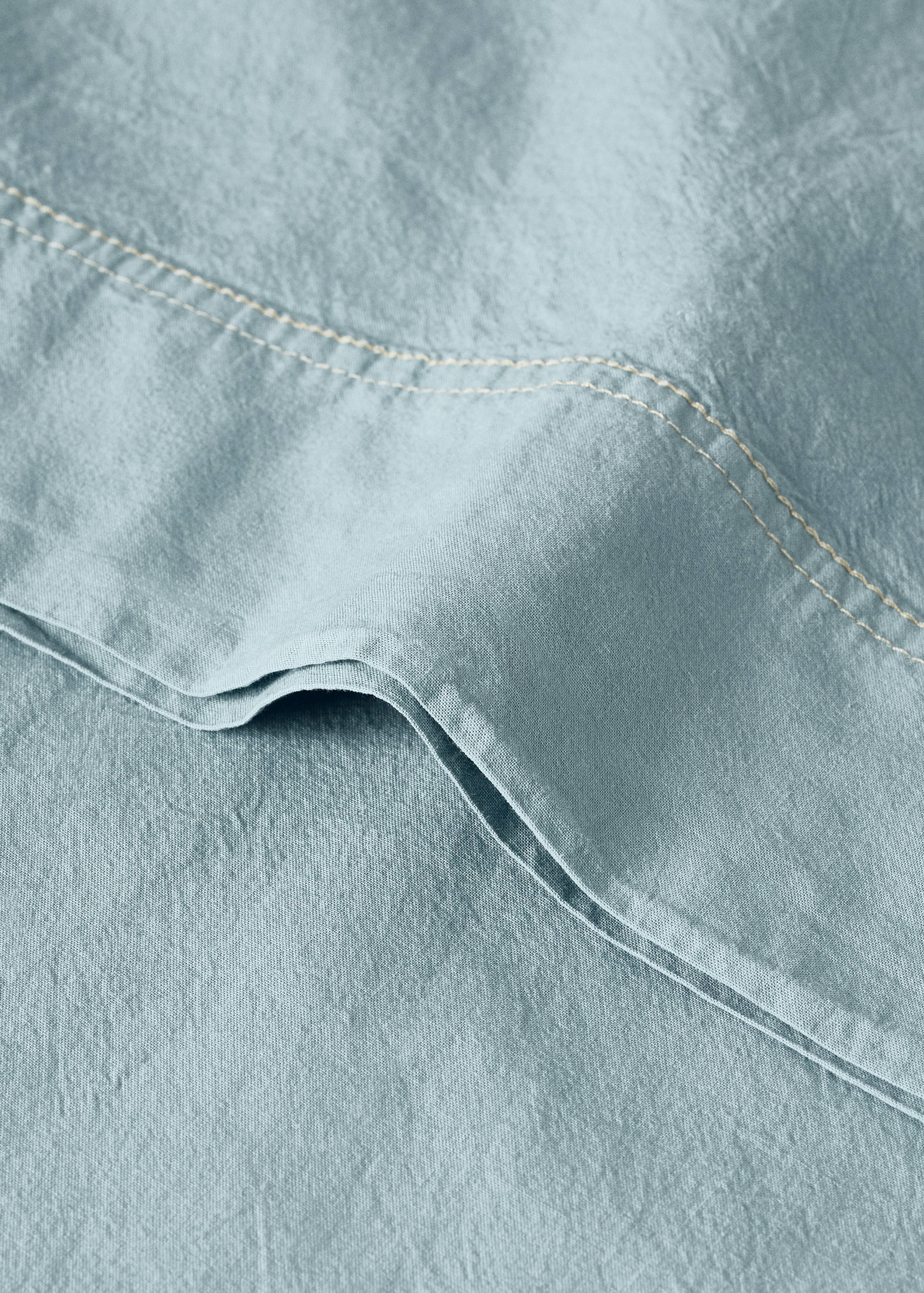 Children's washed cotton double-stitched pillowcase 45x110 cm - Details of the article 2