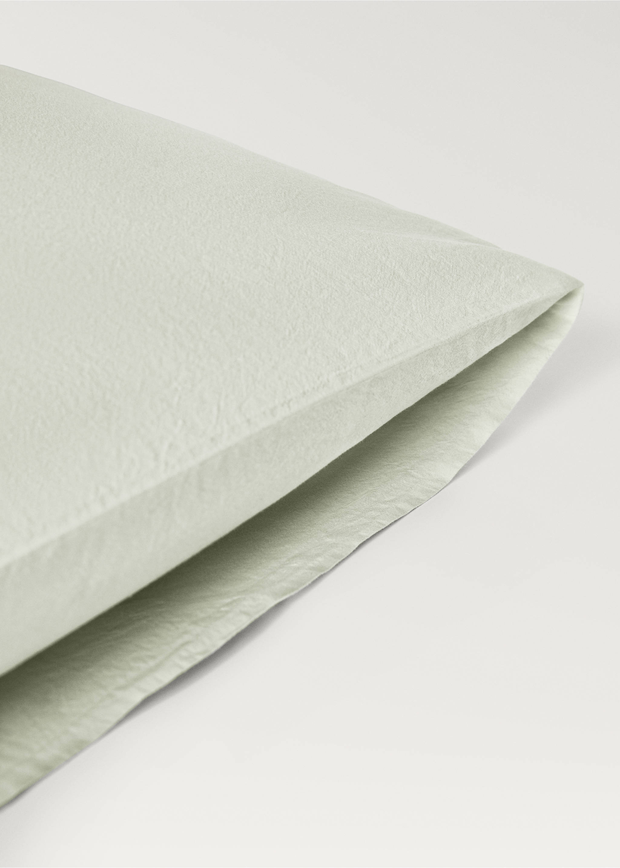 Children's washed cotton double-stitched pillowcase 50x75 cm - Details of the article 2, Forest Green. Ref: 27143347-00.